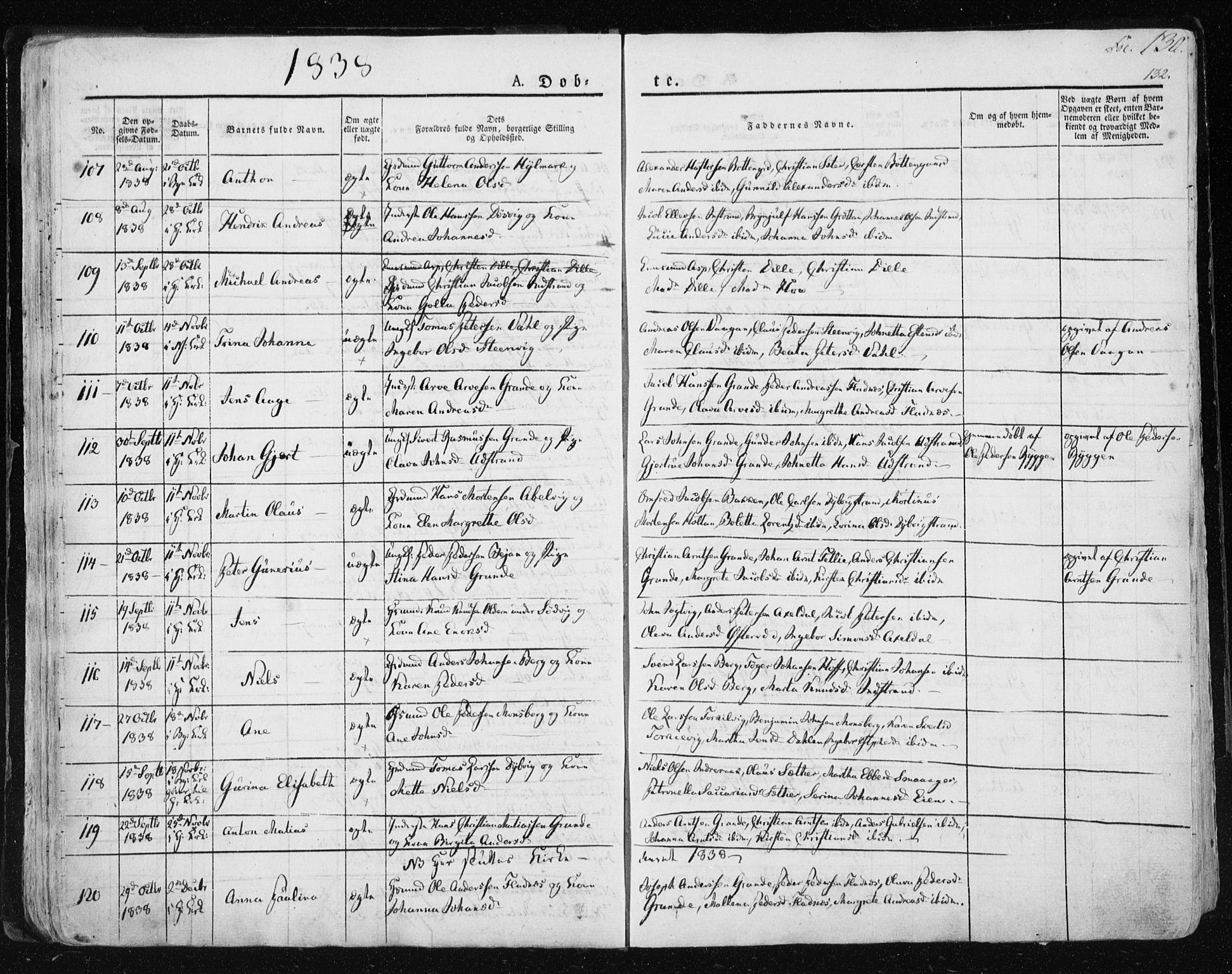 Ministerialprotokoller, klokkerbøker og fødselsregistre - Sør-Trøndelag, SAT/A-1456/659/L0735: Parish register (official) no. 659A05, 1826-1841, p. 130