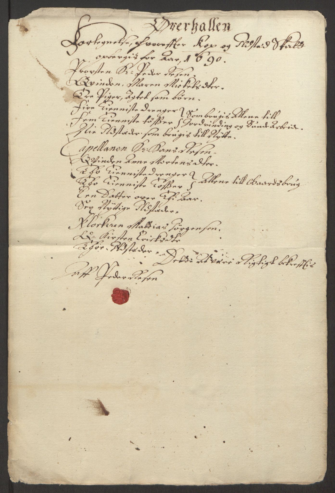 Rentekammeret inntil 1814, Reviderte regnskaper, Fogderegnskap, AV/RA-EA-4092/R64/L4423: Fogderegnskap Namdal, 1690-1691, p. 57