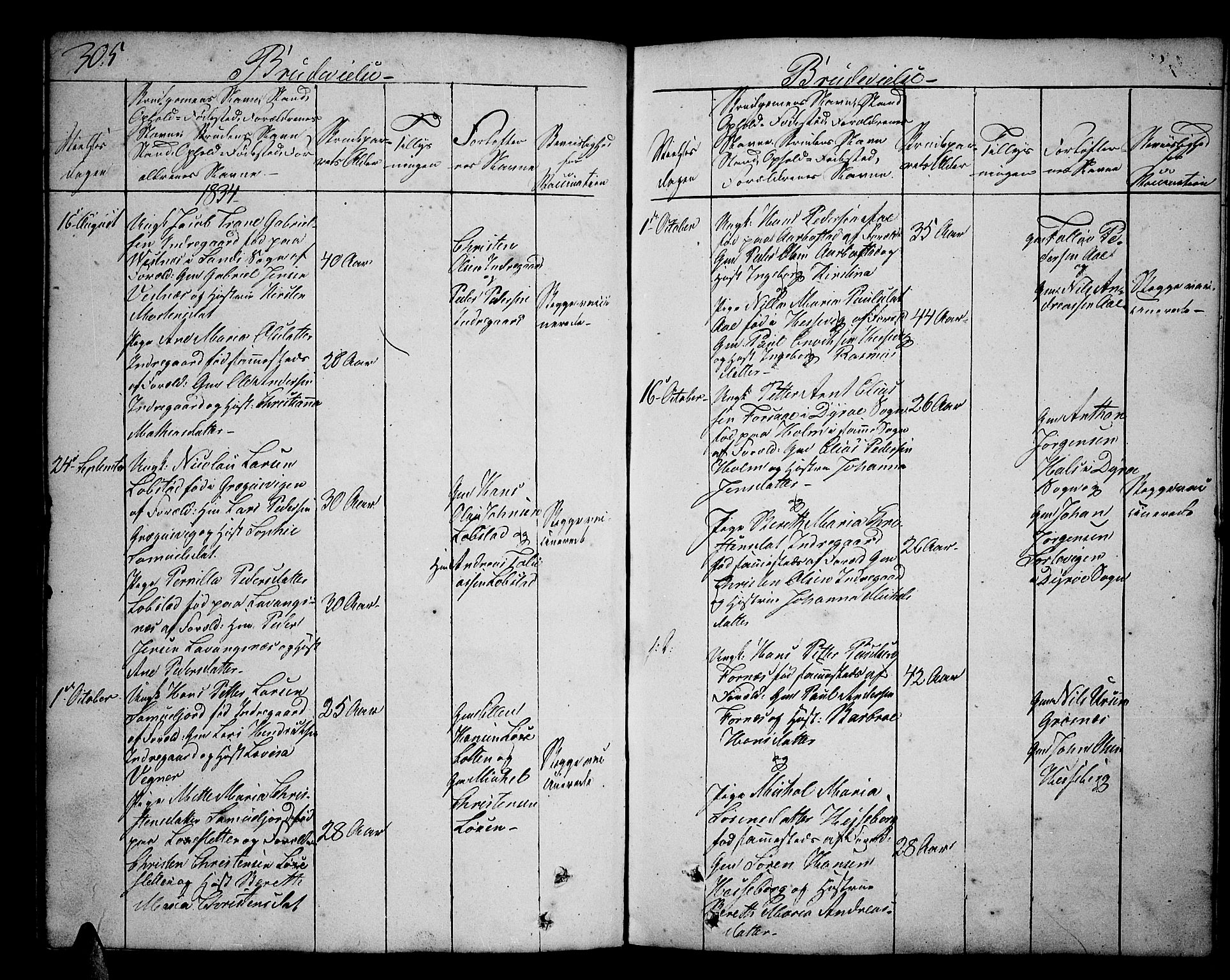 Ibestad sokneprestembete, AV/SATØ-S-0077/H/Ha/Hab/L0003klokker: Parish register (copy) no. 3, 1833-1852, p. 305