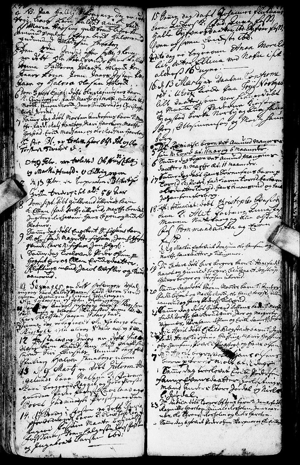 Aurskog prestekontor Kirkebøker, SAO/A-10304a/F/Fa/L0001: Parish register (official) no. I 1, 1707-1735, p. 170-171