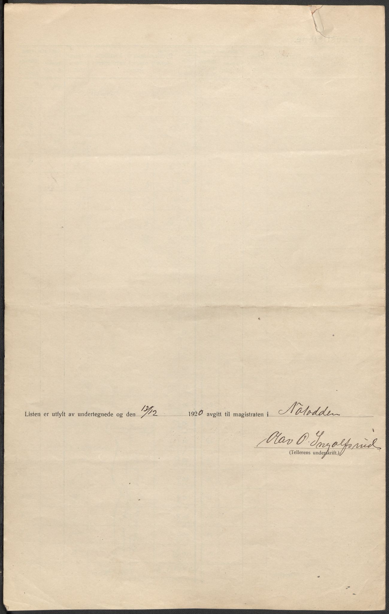 SAKO, 1920 census for Notodden, 1920, p. 22