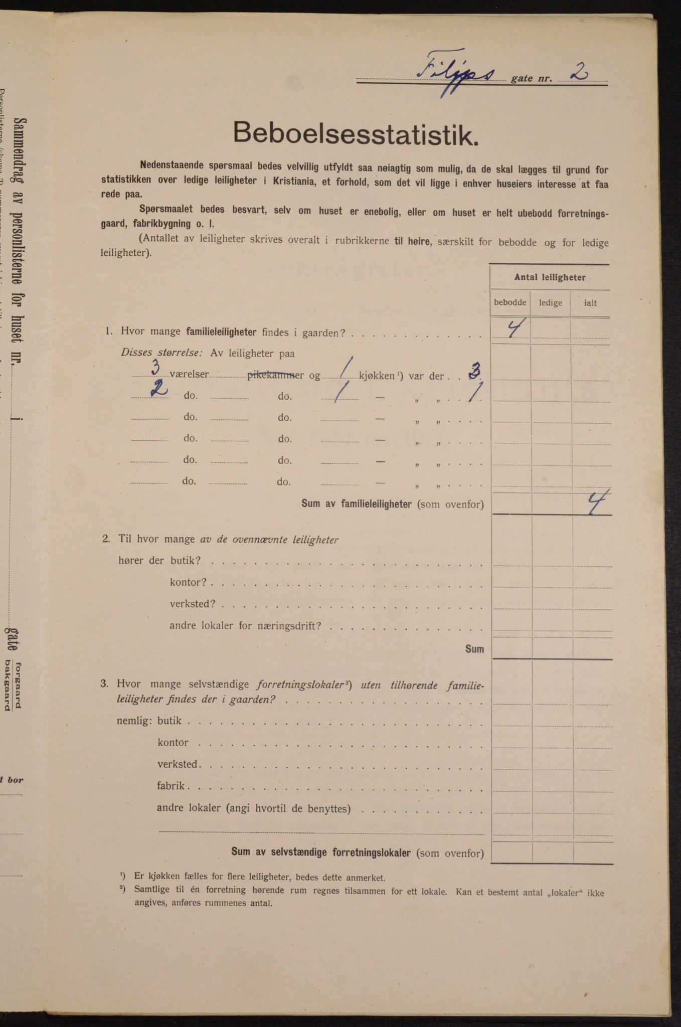 OBA, Municipal Census 1913 for Kristiania, 1913, p. 24347