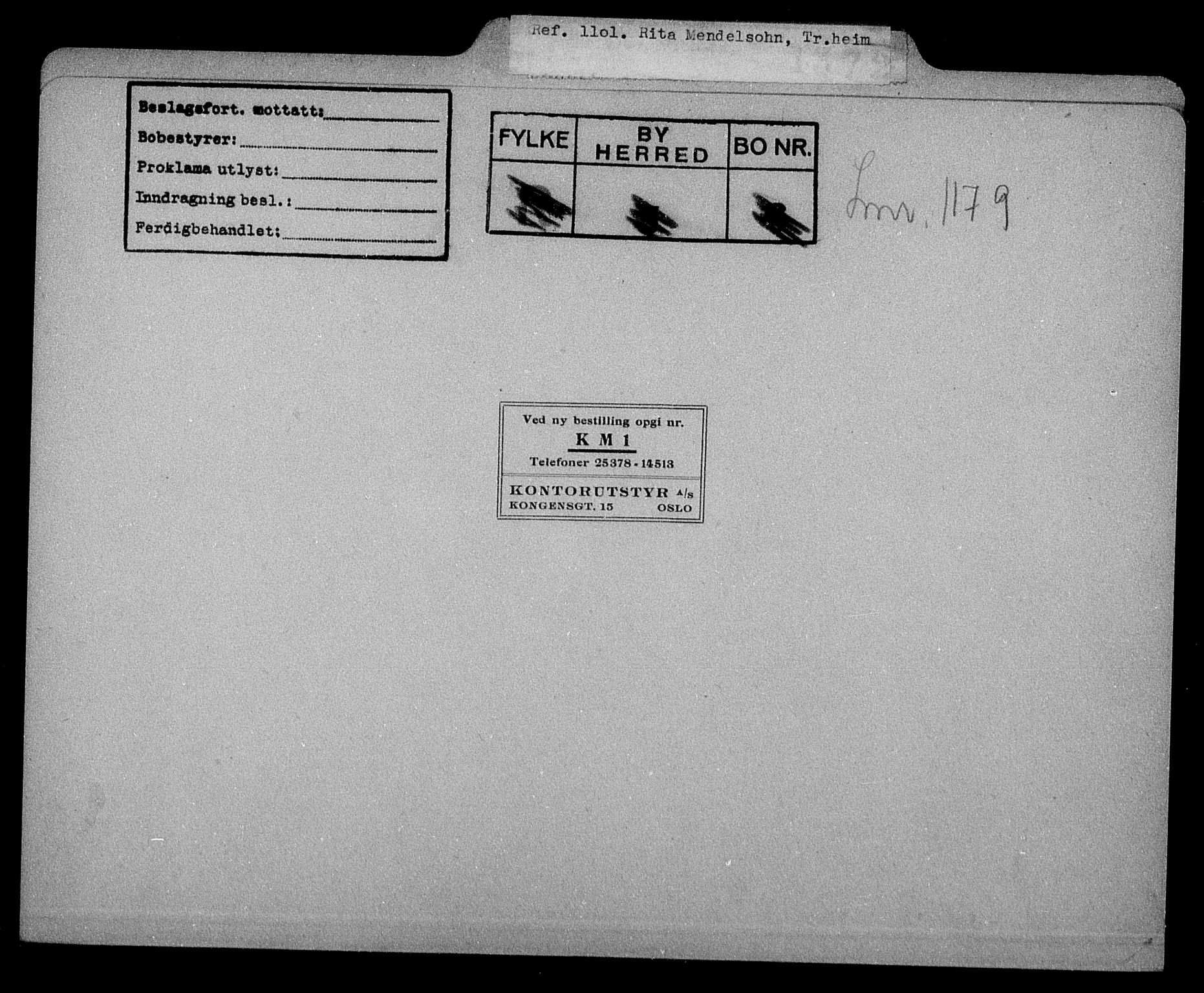 Justisdepartementet, Tilbakeføringskontoret for inndratte formuer, AV/RA-S-1564/H/Hc/Hca/L0905: --, 1945-1947, p. 554