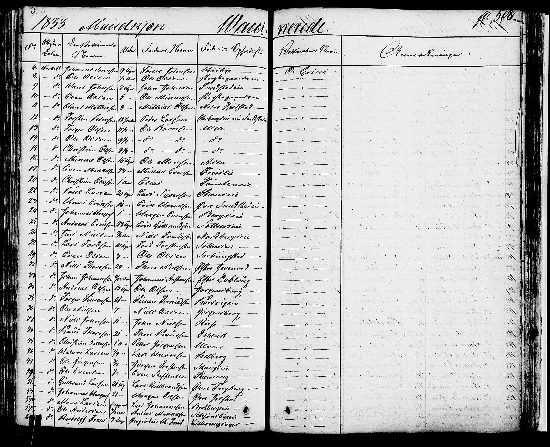 Ringsaker prestekontor, AV/SAH-PREST-014/K/Ka/L0007: Parish register (official) no. 7B, 1826-1837, p. 508