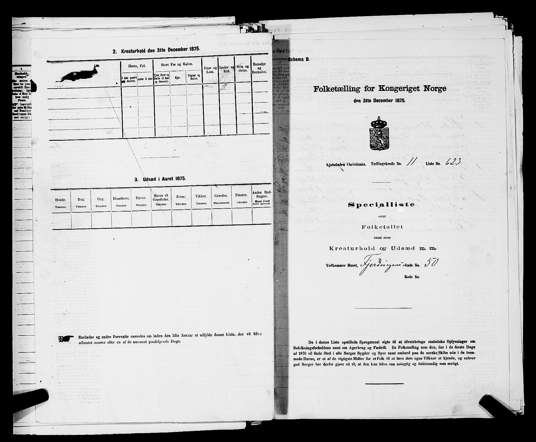 RA, 1875 census for 0301 Kristiania, 1875, p. 1936