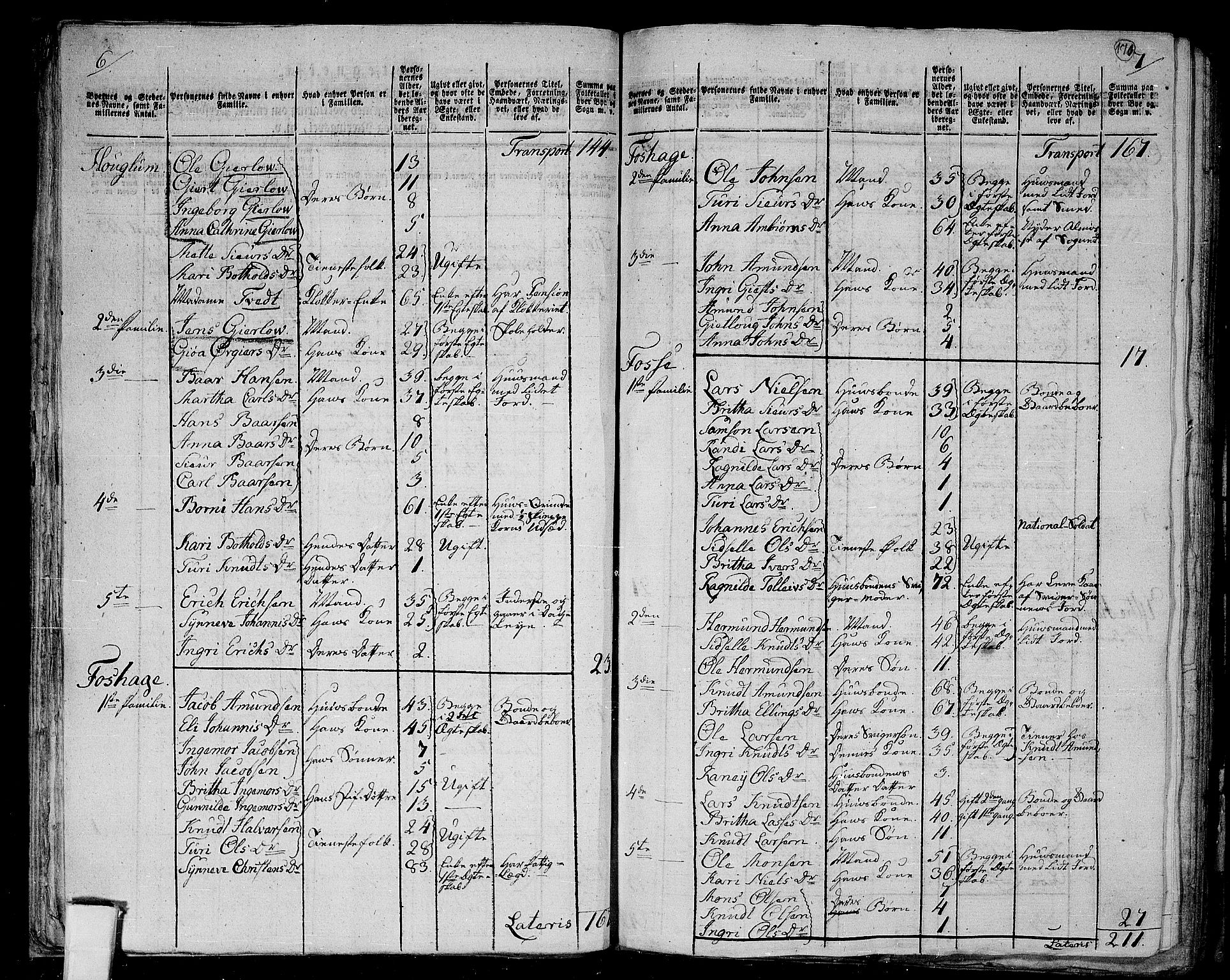 RA, 1801 census for 1419P Leikanger, 1801, p. 169b-170a