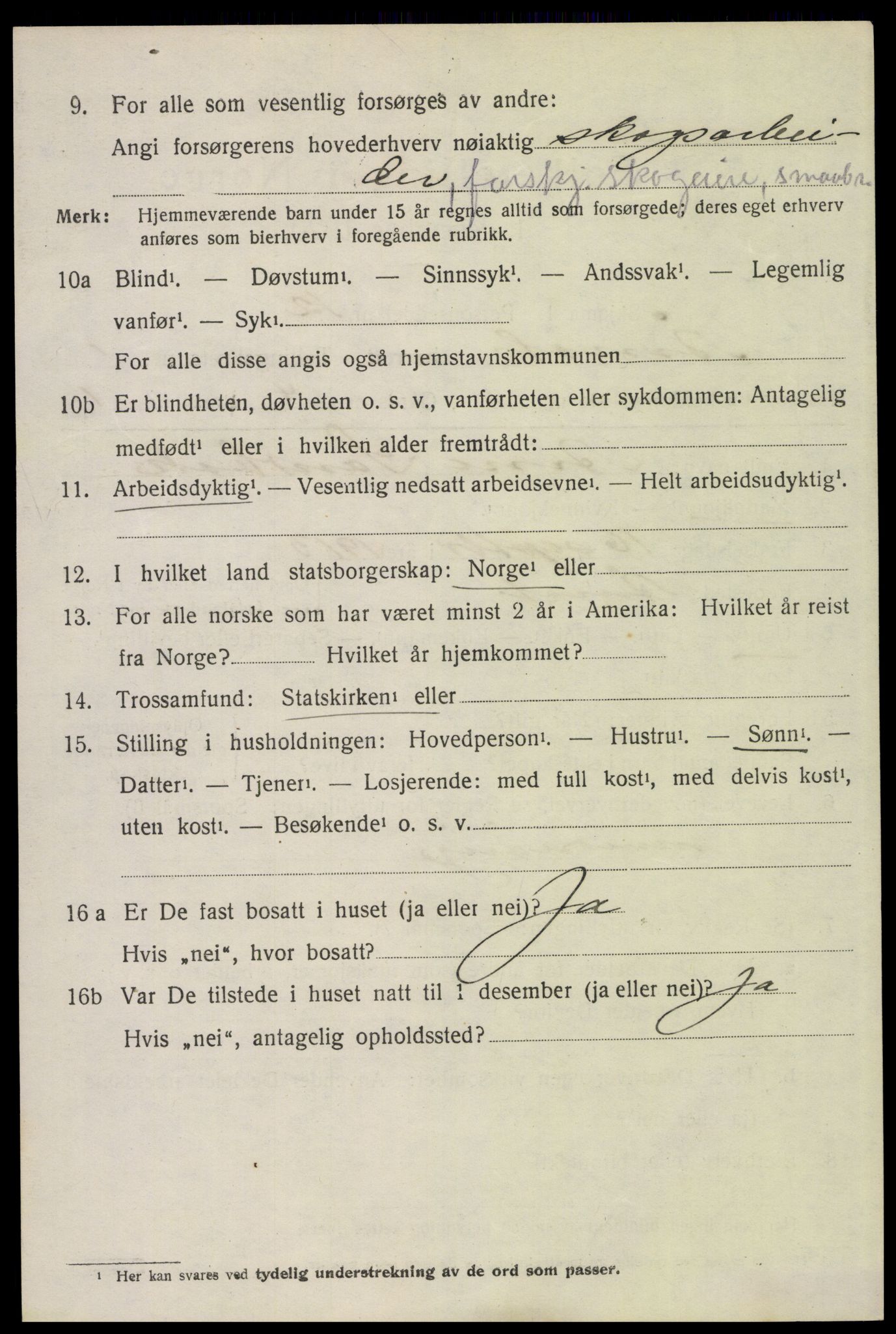 SAH, 1920 census for Åmot, 1920, p. 1610