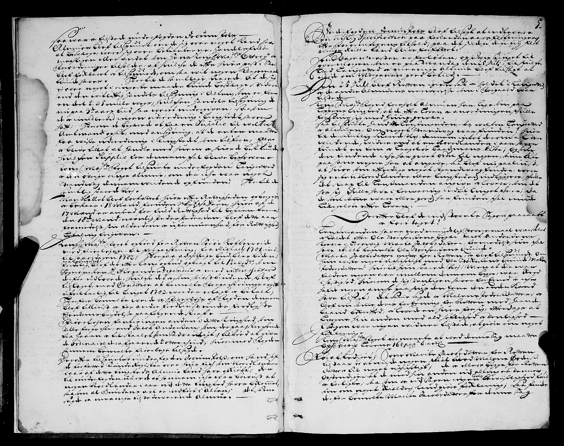 Finnmark sorenskriveri, SATØ/S-0053/F/Fa/L0028: Justisprotokoller, 1701-1703, p. 4b-5a