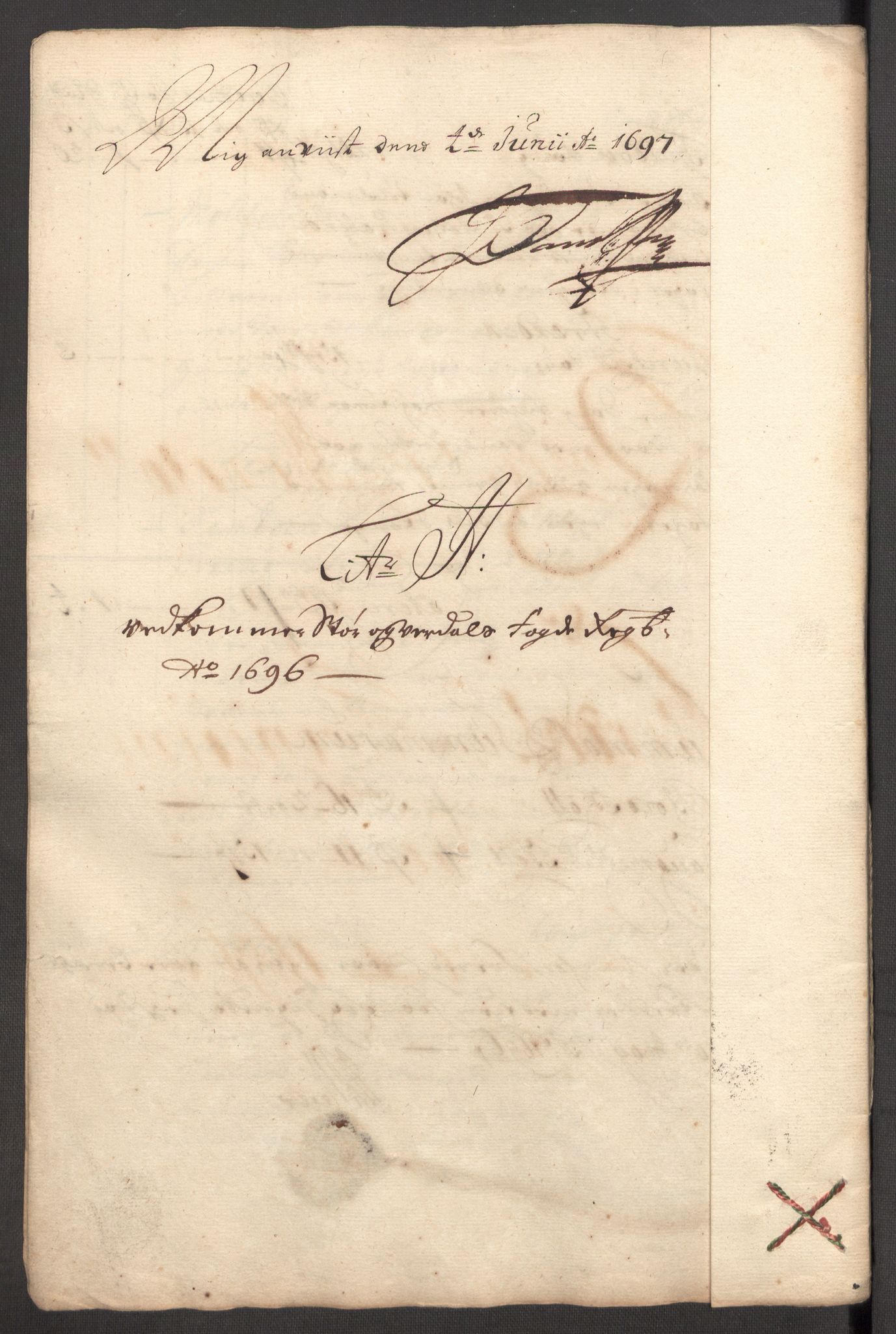 Rentekammeret inntil 1814, Reviderte regnskaper, Fogderegnskap, AV/RA-EA-4092/R62/L4188: Fogderegnskap Stjørdal og Verdal, 1696, p. 125