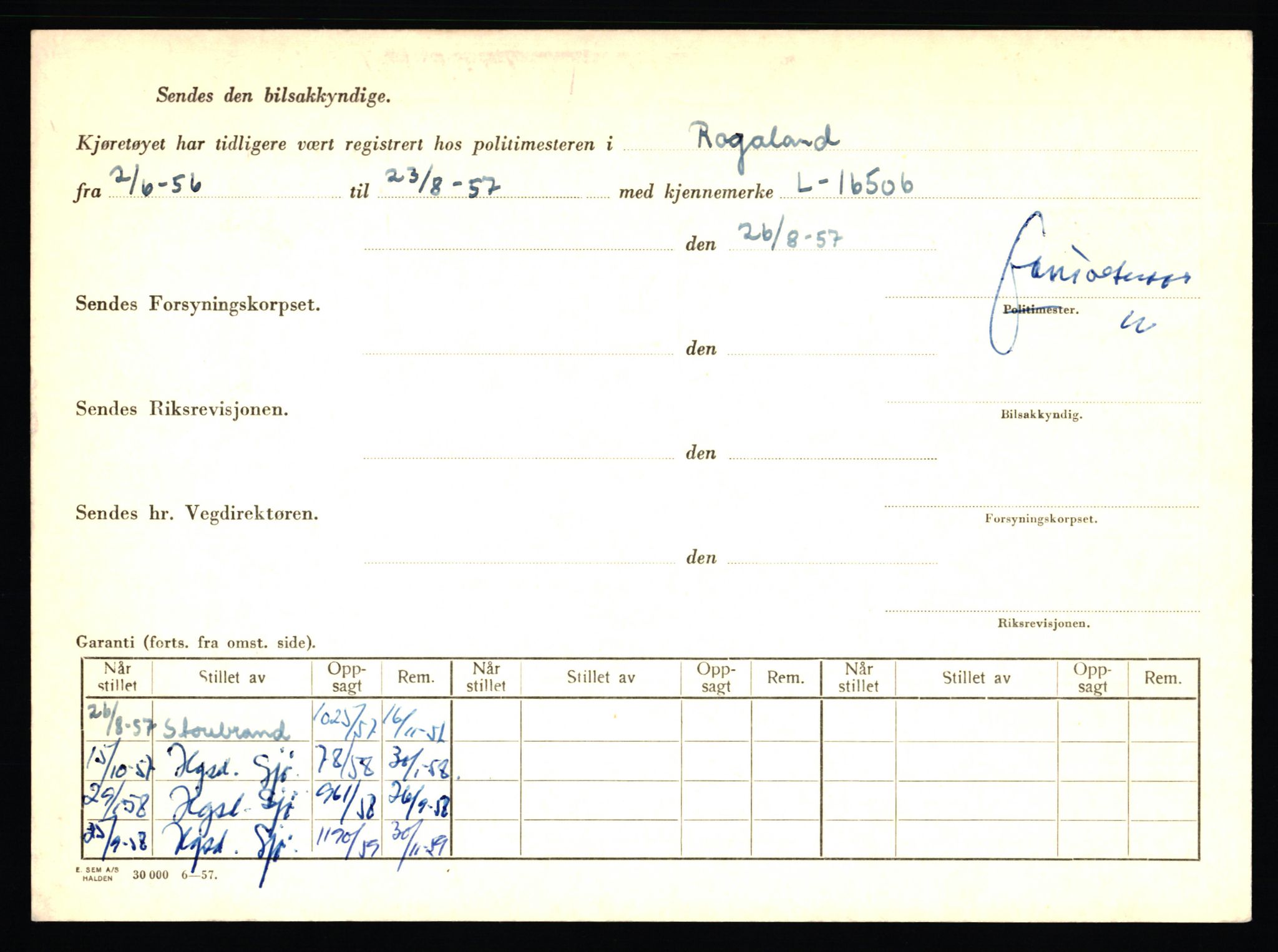 Stavanger trafikkstasjon, AV/SAST-A-101942/0/F/L0006: L-1700 - L-2149, 1930-1971, p. 1188