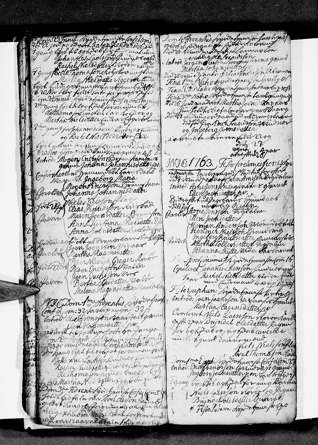 Ministerialprotokoller, klokkerbøker og fødselsregistre - Nordland, SAT/A-1459/816/L0237: Parish register (official) no. 816A03, 1757-1776, p. 53-54