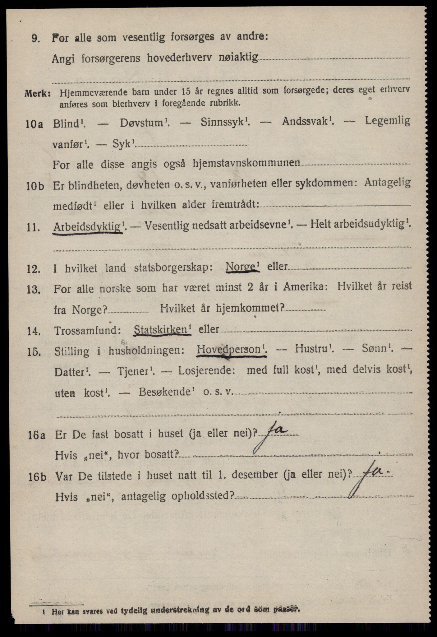 SAT, 1920 census for Halsa, 1920, p. 2222