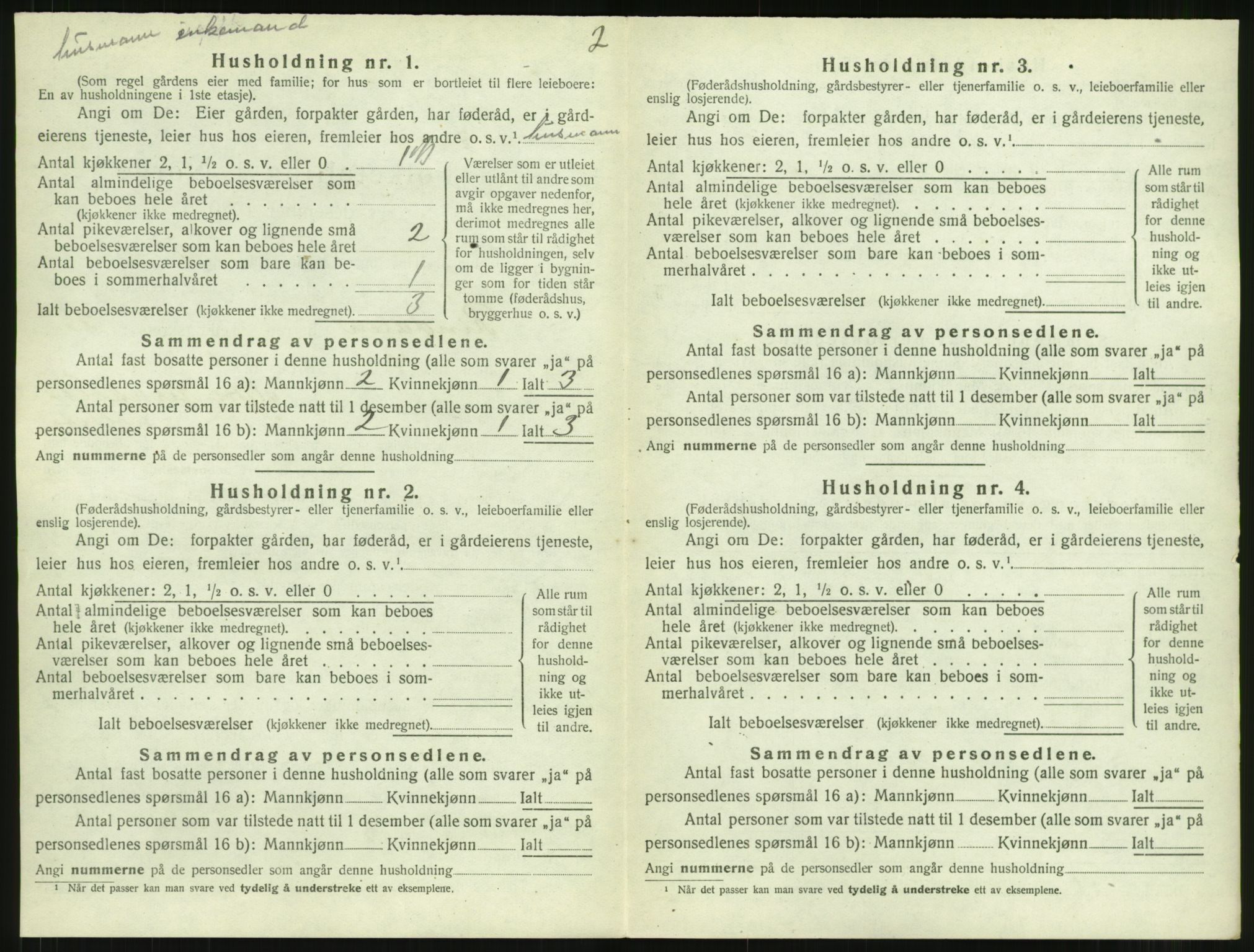 SAT, 1920 census for Rindal, 1920, p. 65