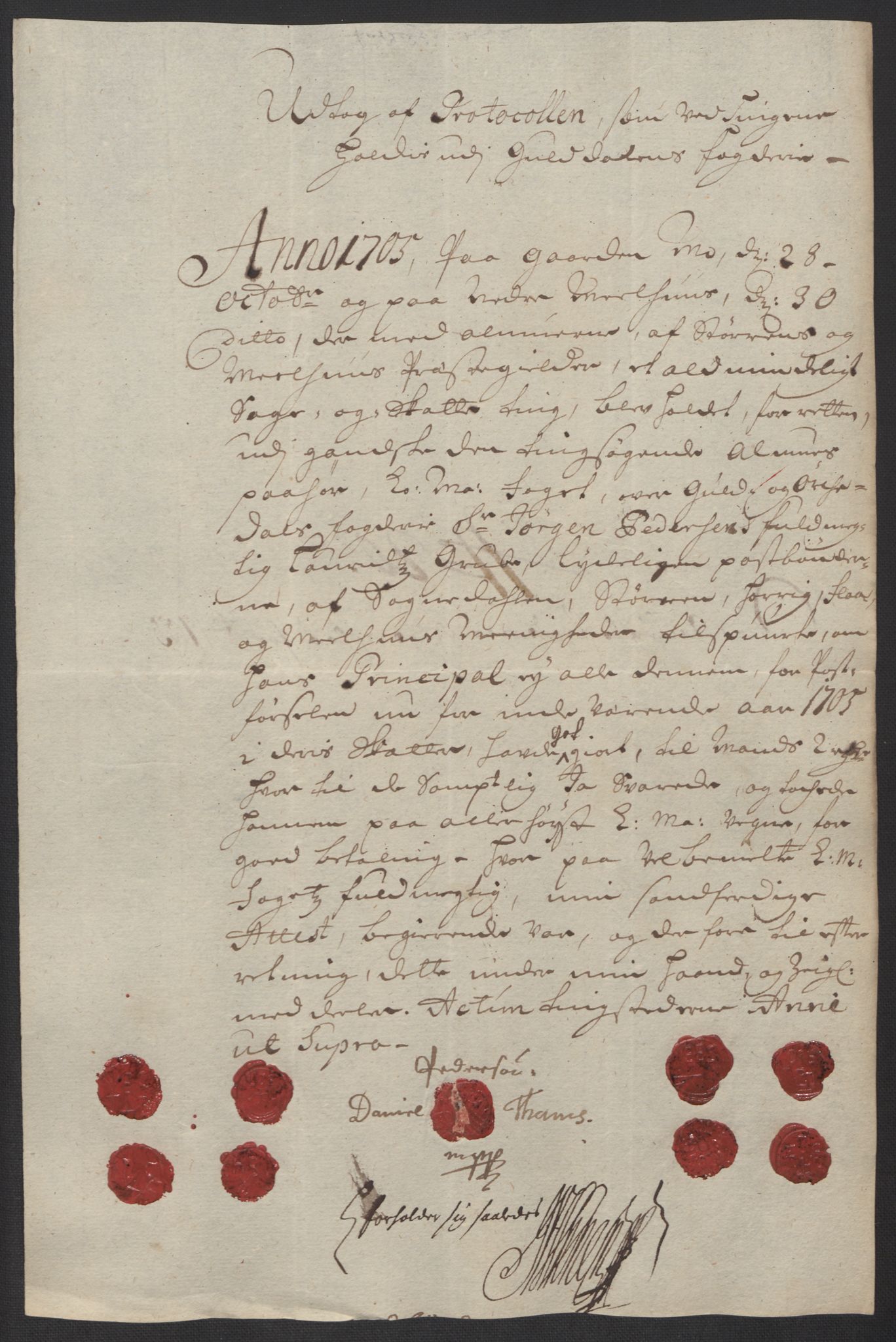 Rentekammeret inntil 1814, Reviderte regnskaper, Fogderegnskap, RA/EA-4092/R60/L3955: Fogderegnskap Orkdal og Gauldal, 1705, p. 411