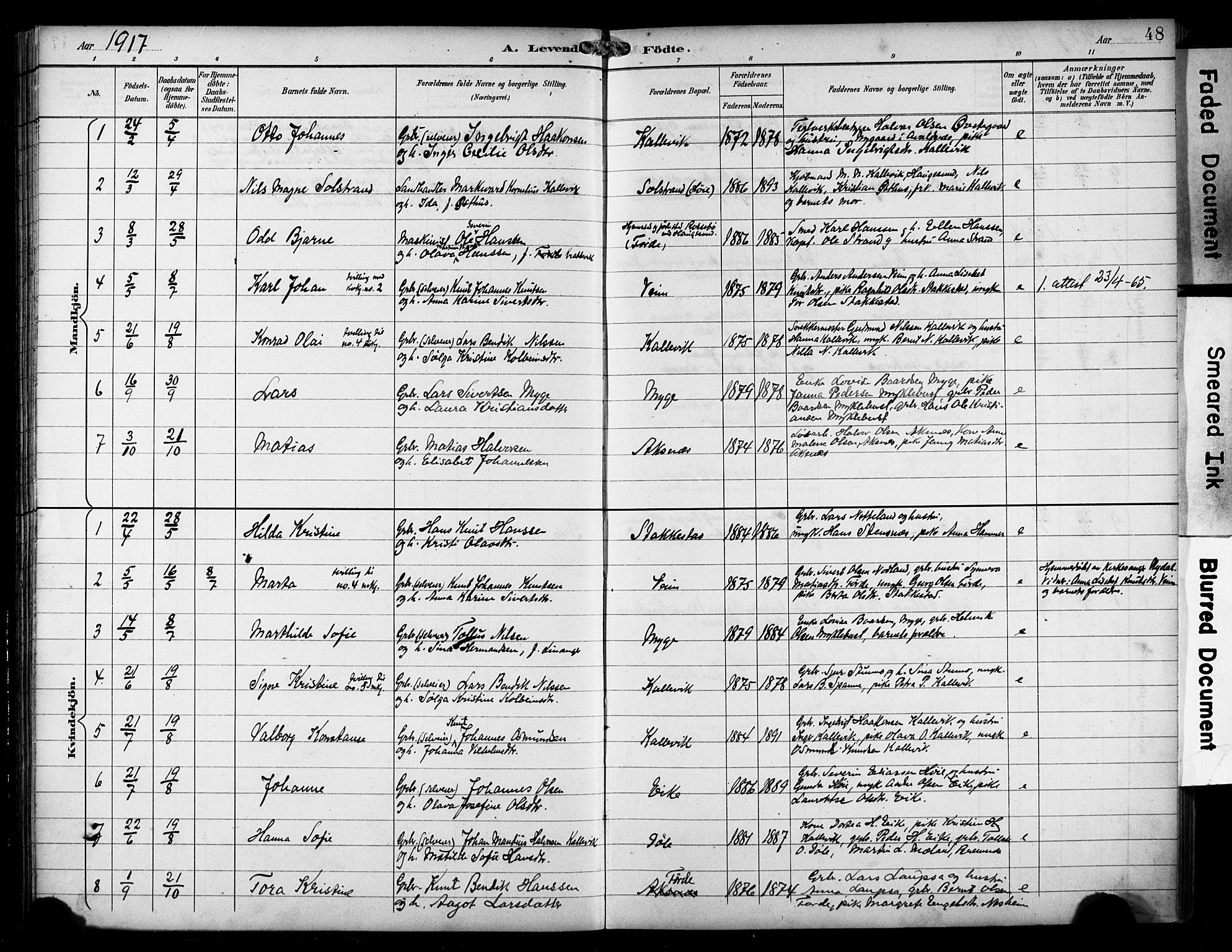 Avaldsnes sokneprestkontor, SAST/A -101851/H/Ha/Haa/L0016: Parish register (official) no. A 16, 1893-1918, p. 48