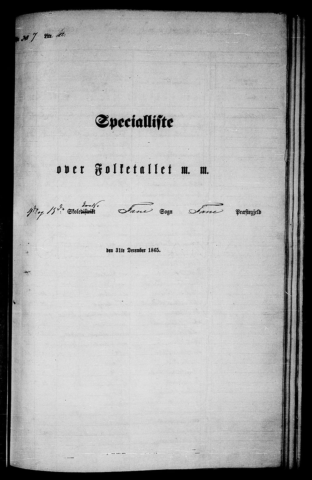 RA, 1865 census for Fana, 1865, p. 94