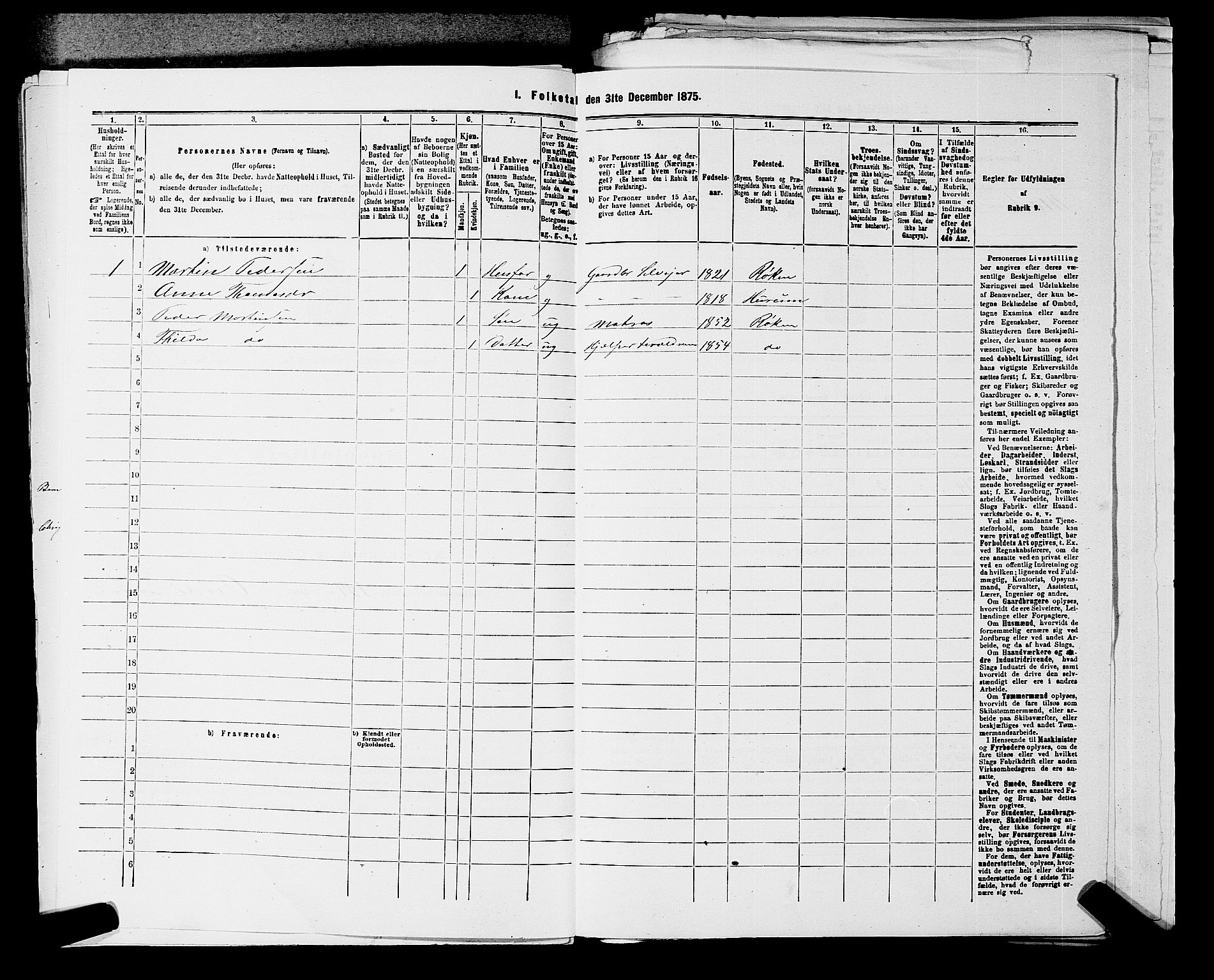 SAKO, 1875 census for 0627P Røyken, 1875, p. 446