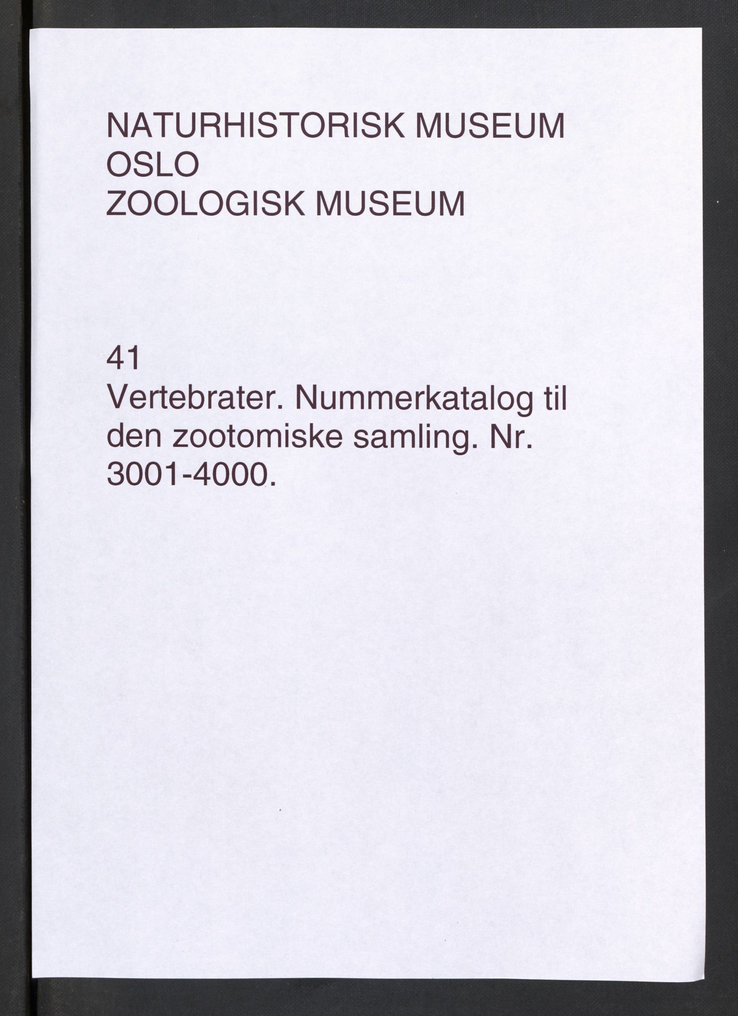 Naturhistorisk museum (Oslo), NHMO/-/5