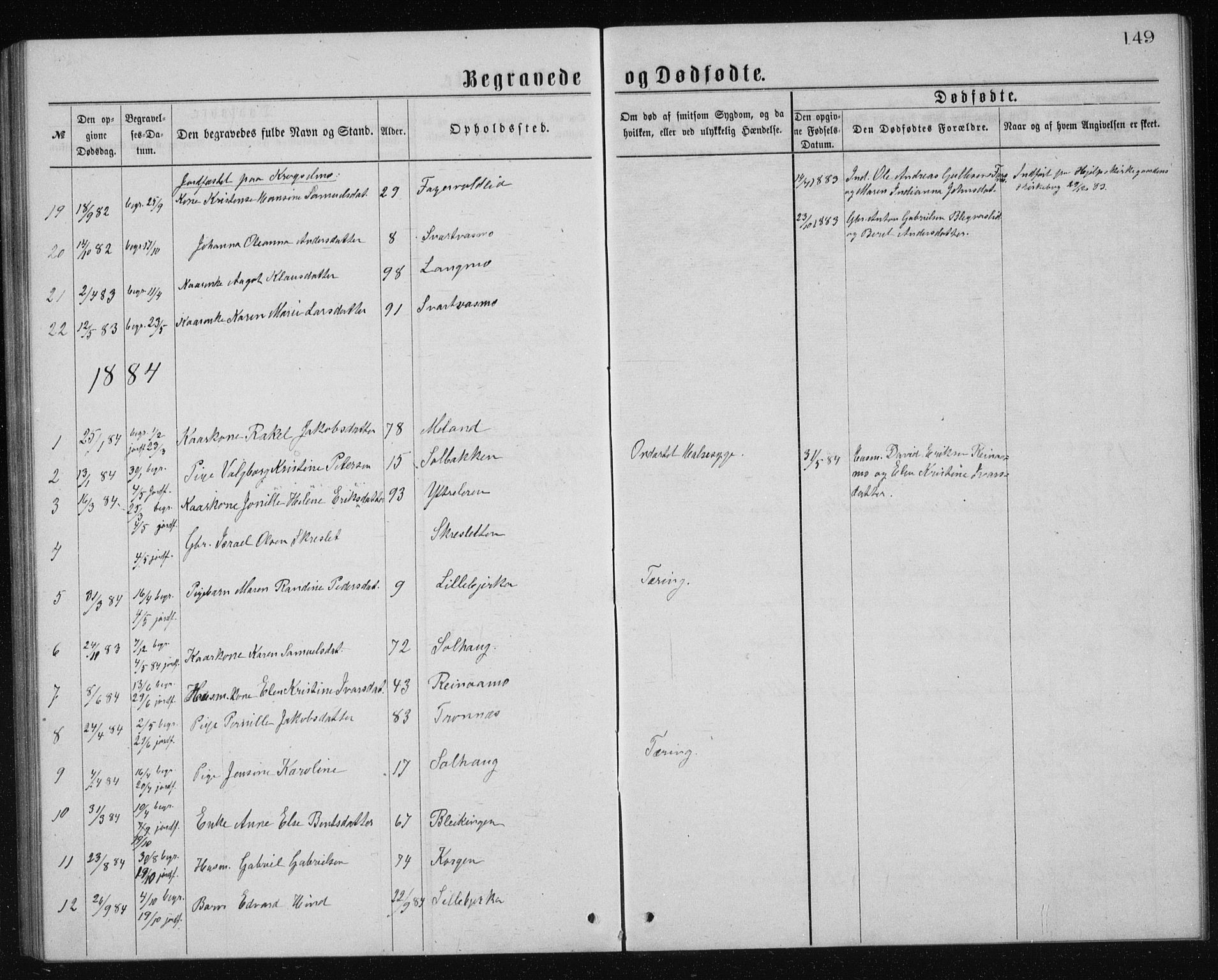 Ministerialprotokoller, klokkerbøker og fødselsregistre - Nordland, AV/SAT-A-1459/826/L0381: Parish register (copy) no. 826C01, 1877-1886, p. 149