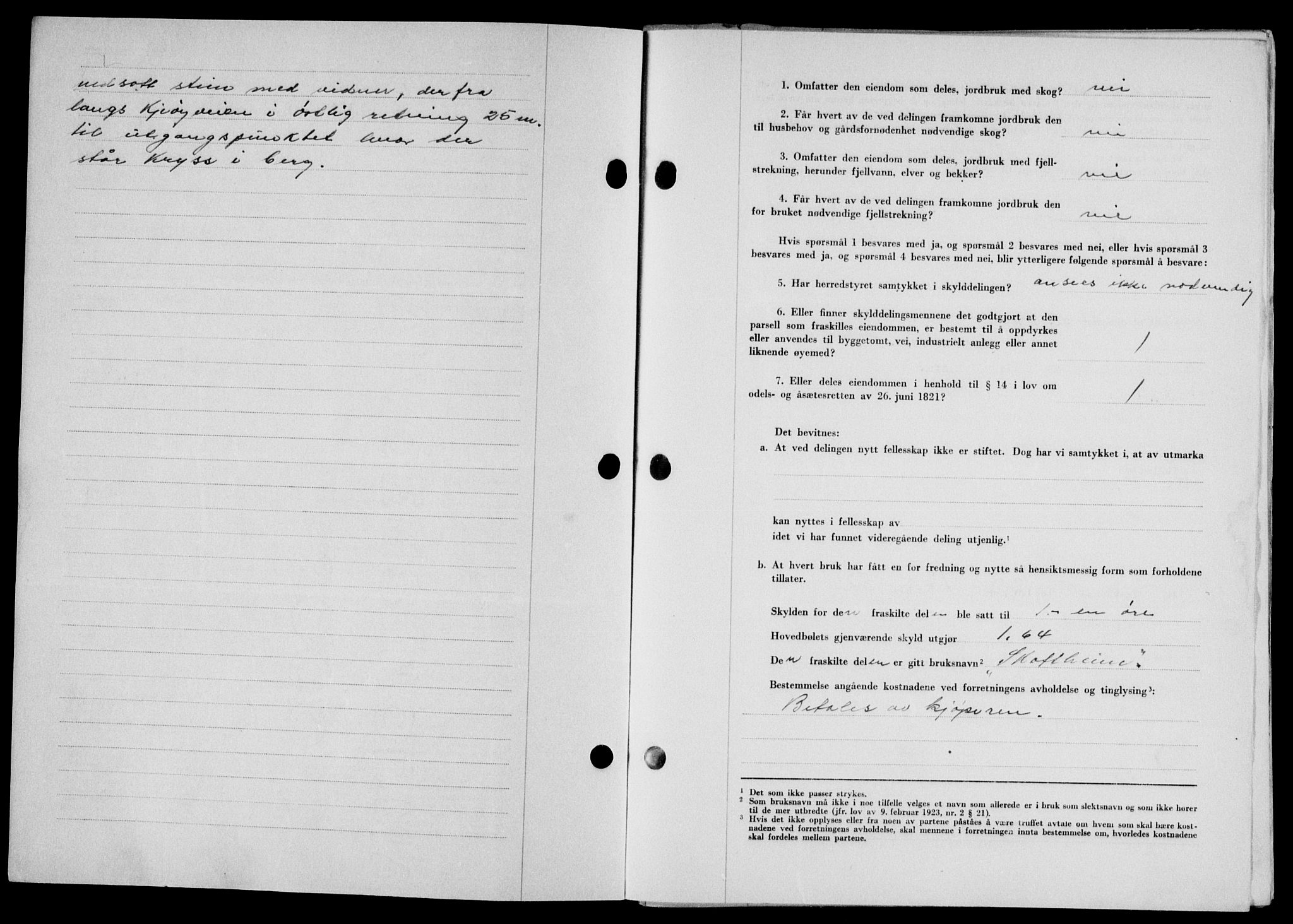 Lofoten sorenskriveri, AV/SAT-A-0017/1/2/2C/L0014a: Mortgage book no. 14a, 1946-1946, Diary no: : 1528/1946