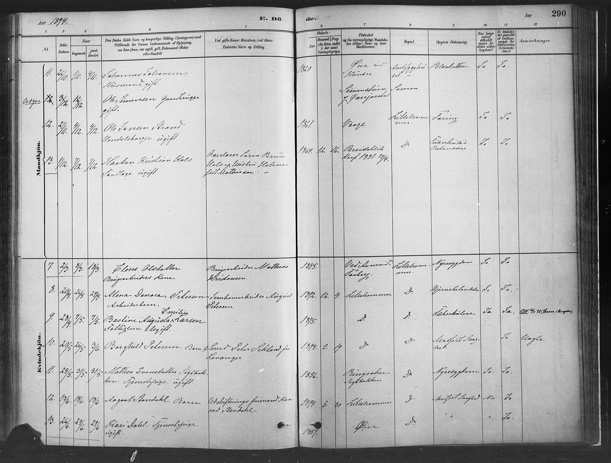 Fåberg prestekontor, SAH/PREST-086/H/Ha/Haa/L0010: Parish register (official) no. 10, 1879-1900, p. 290