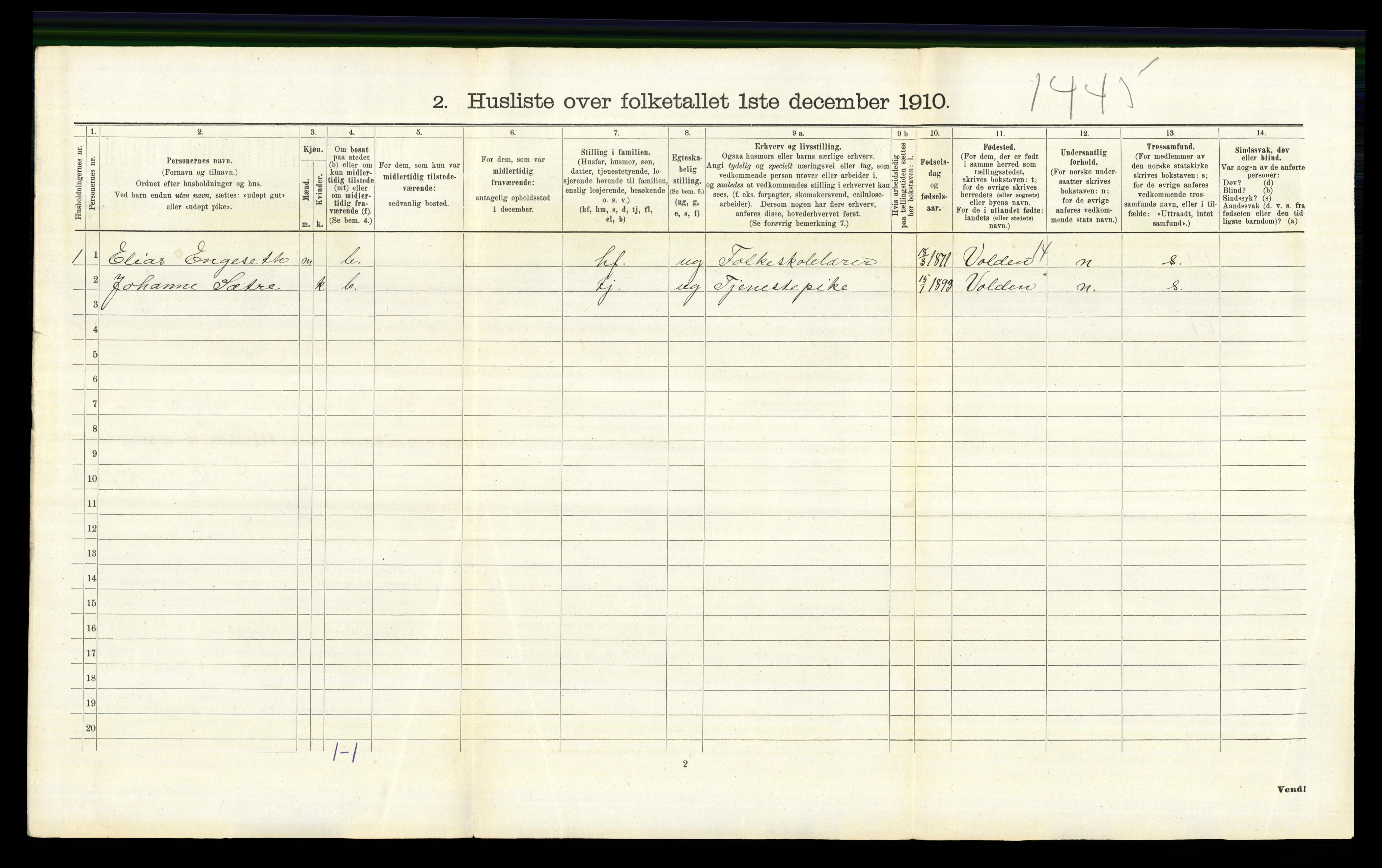 RA, 1910 census for Fåberg, 1910, p. 563