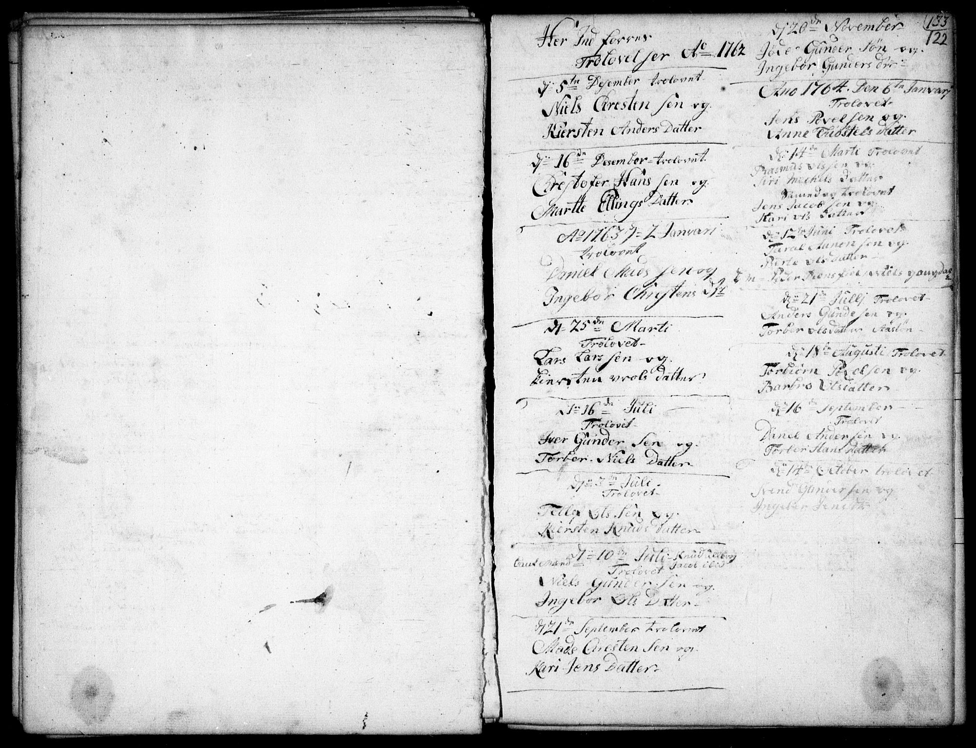Dypvåg sokneprestkontor, SAK/1111-0007/F/Fb/Fba/L0007: Parish register (copy) no. B 7, 1762-1810, p. 122