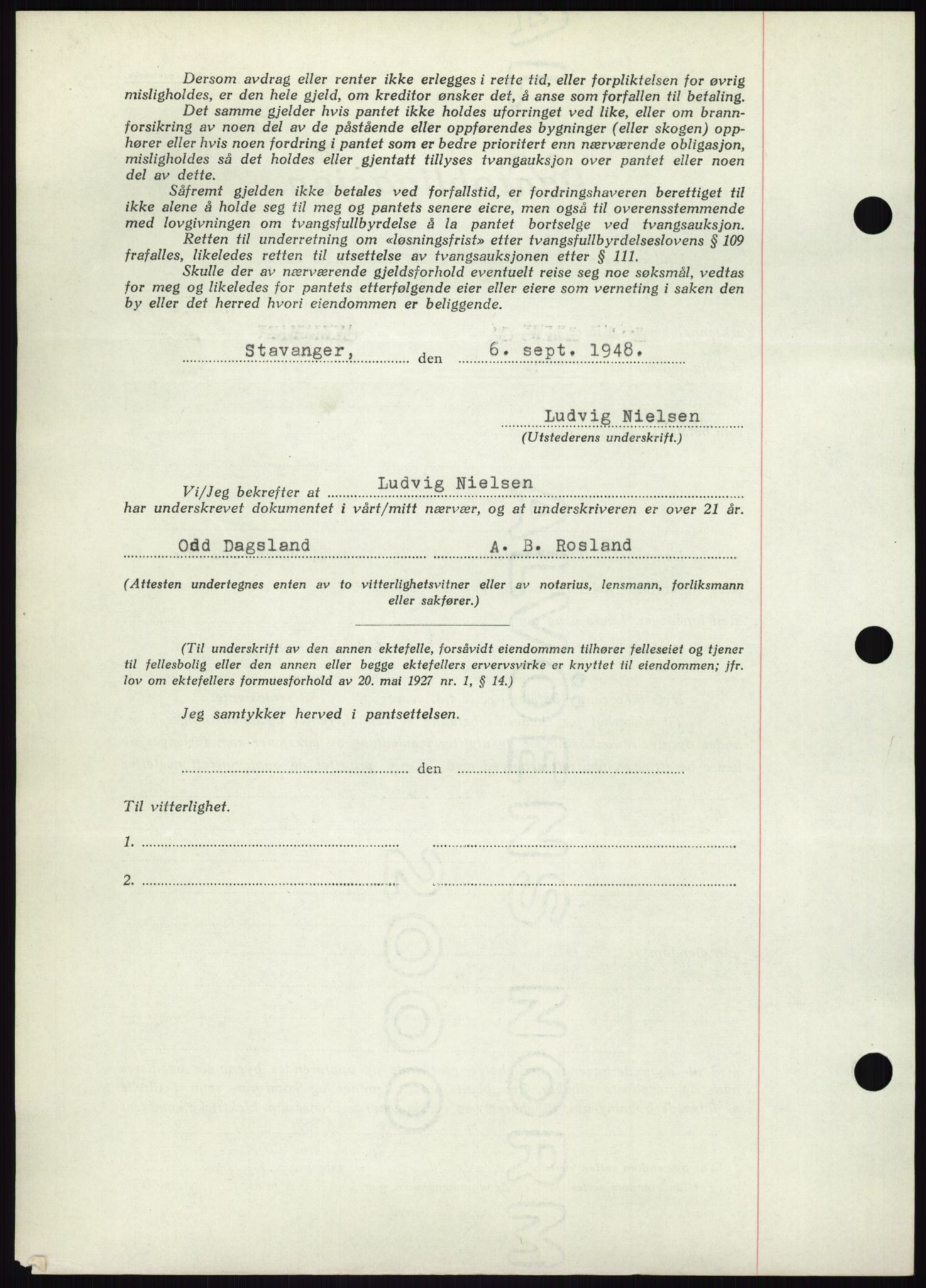 Stavanger byrett, AV/SAST-A-100455/002/G/Gb/L0032: Mortgage book, 1947-1950, Diary no: : 2064/1948