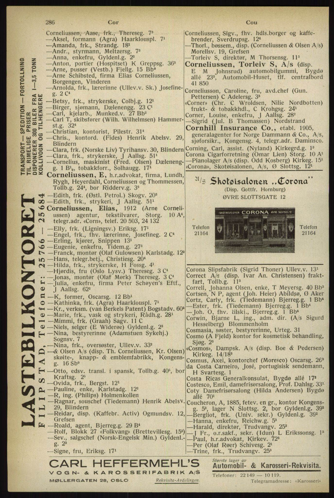 Kristiania/Oslo adressebok, PUBL/-, 1933, p. 286