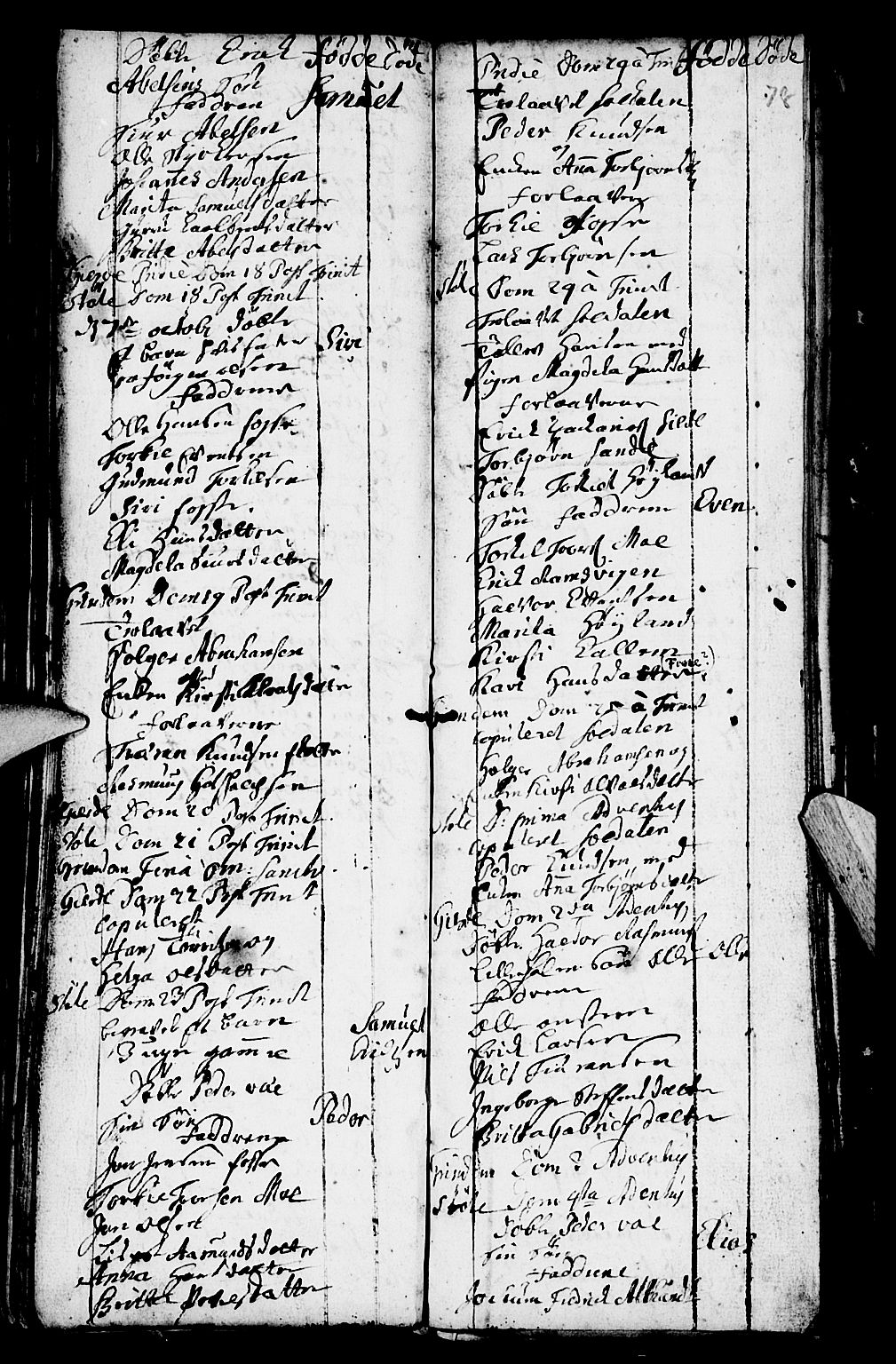 Etne sokneprestembete, AV/SAB-A-75001/H/Haa: Parish register (official) no. A 2, 1725-1755, p. 78