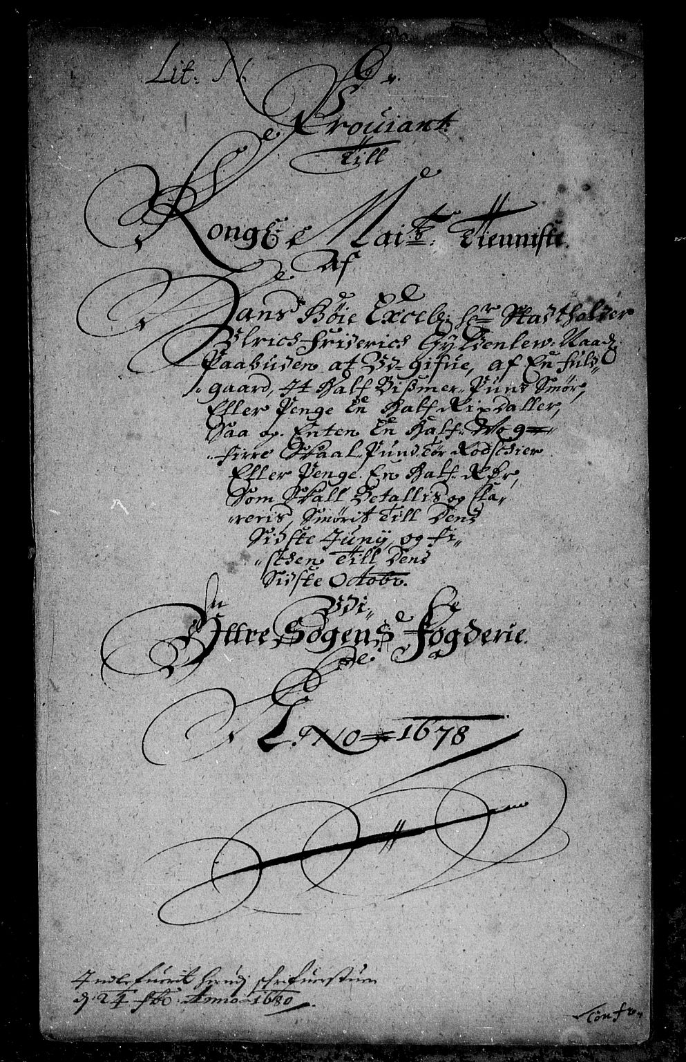 Rentekammeret inntil 1814, Reviderte regnskaper, Stiftamtstueregnskaper, Bergen stiftamt, AV/RA-EA-6043/R/Rc/L0053: Bergen stiftamt, 1678-1679