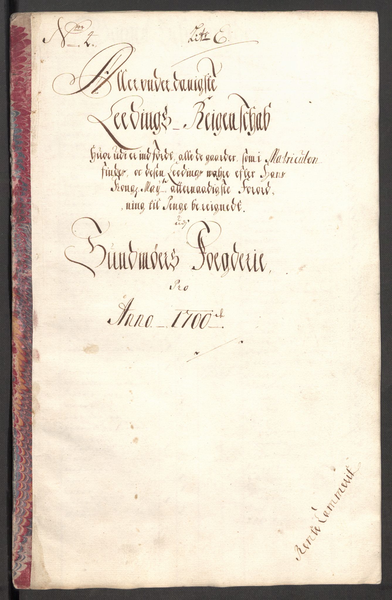 Rentekammeret inntil 1814, Reviderte regnskaper, Fogderegnskap, RA/EA-4092/R54/L3558: Fogderegnskap Sunnmøre, 1700-1701, p. 108