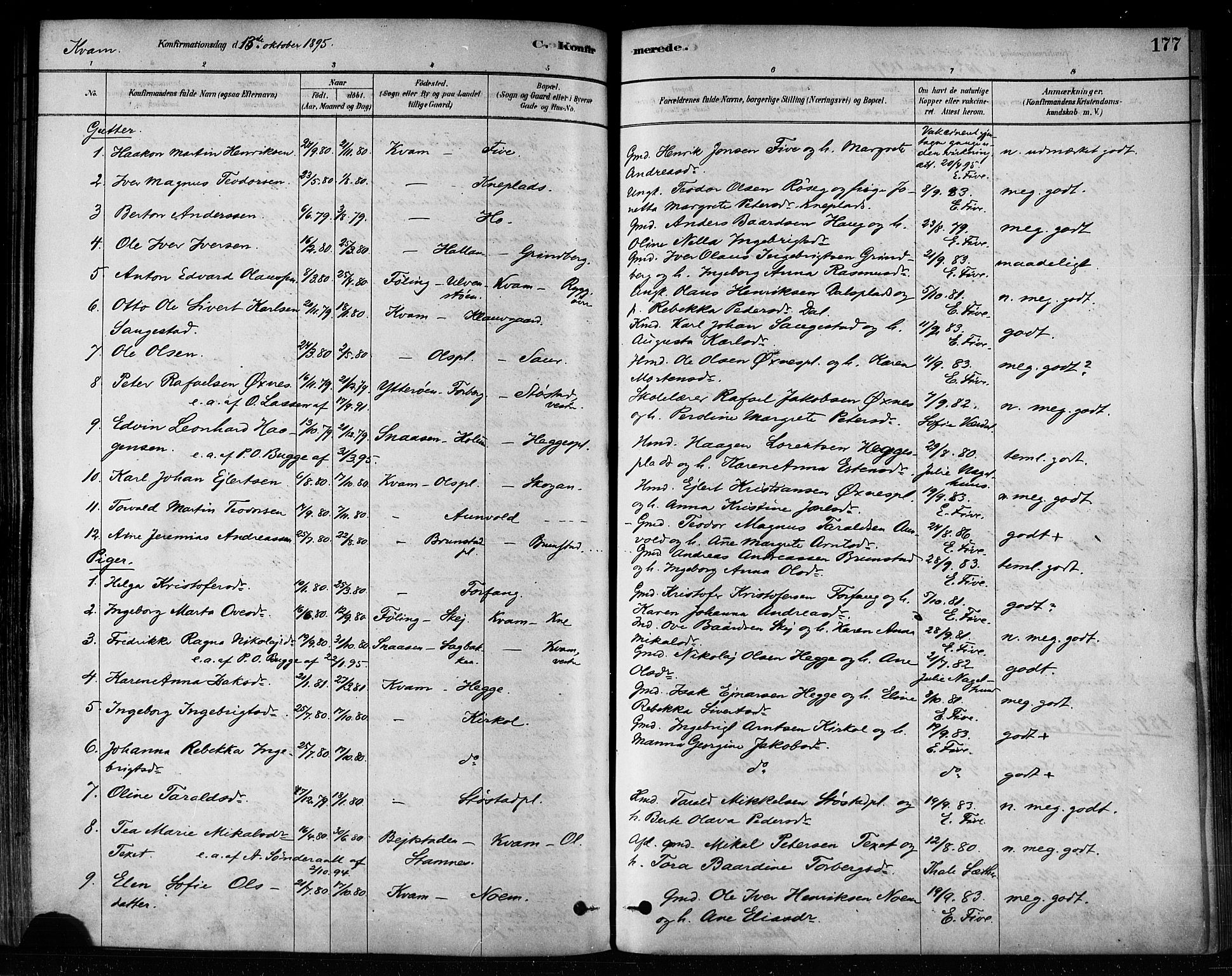 Ministerialprotokoller, klokkerbøker og fødselsregistre - Nord-Trøndelag, SAT/A-1458/746/L0449: Parish register (official) no. 746A07 /2, 1878-1899, p. 177