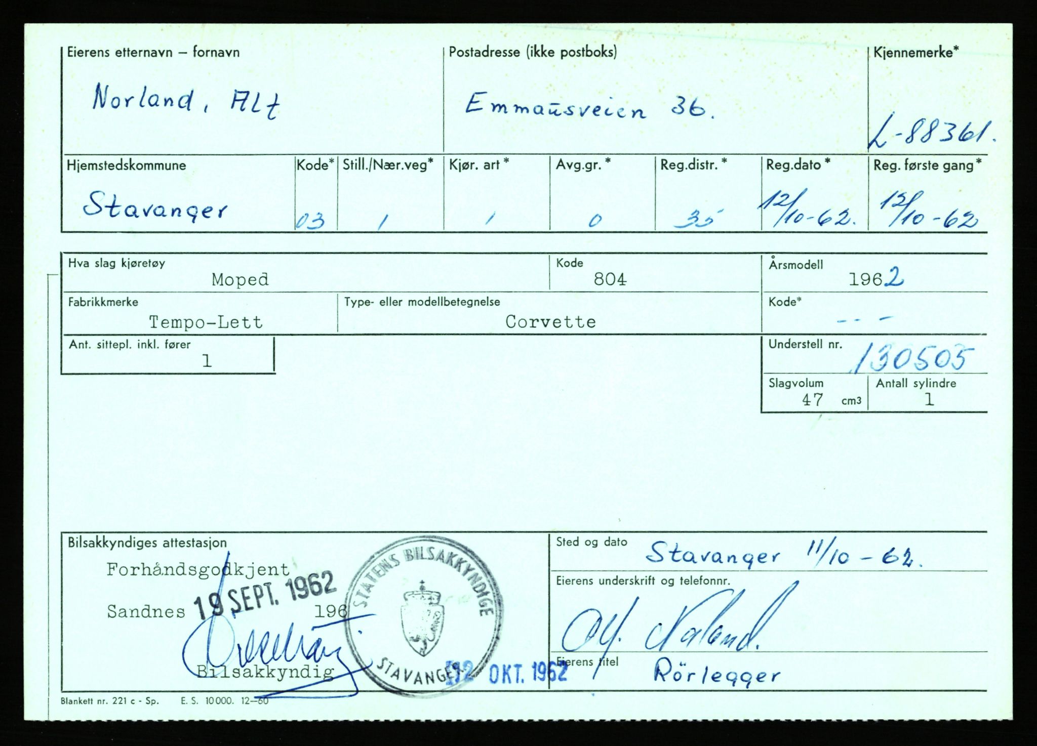 Stavanger trafikkstasjon, AV/SAST-A-101942/0/F/L0074: L-86500 - L-88799, 1930-1971, p. 2018