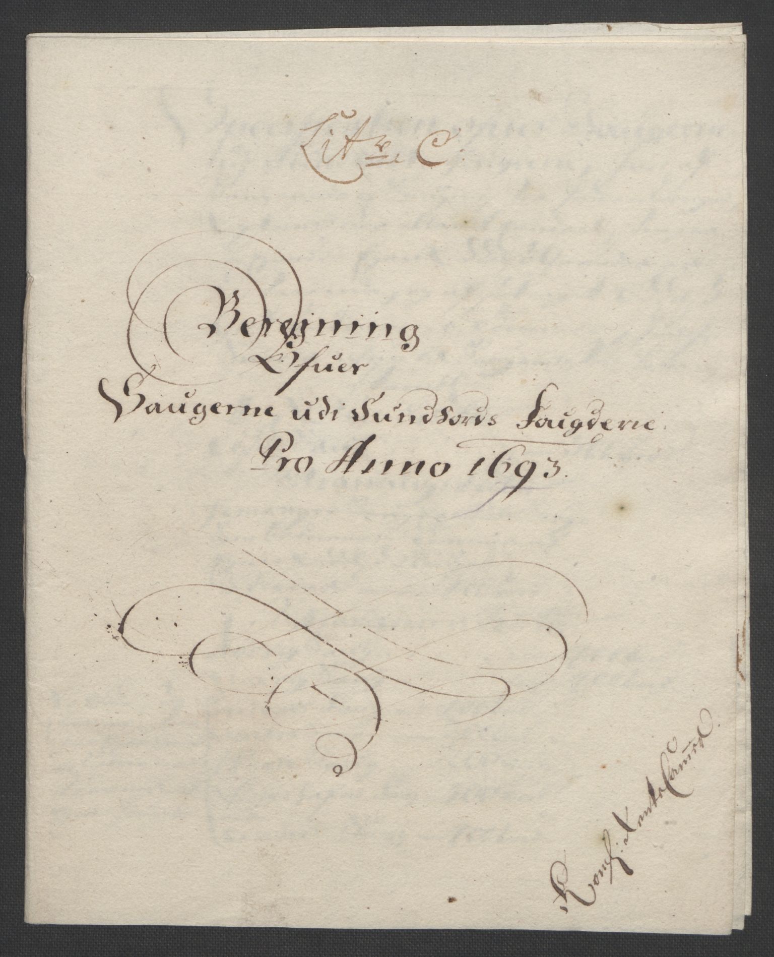 Rentekammeret inntil 1814, Reviderte regnskaper, Fogderegnskap, RA/EA-4092/R48/L2974: Fogderegnskap Sunnhordland og Hardanger, 1693, p. 71