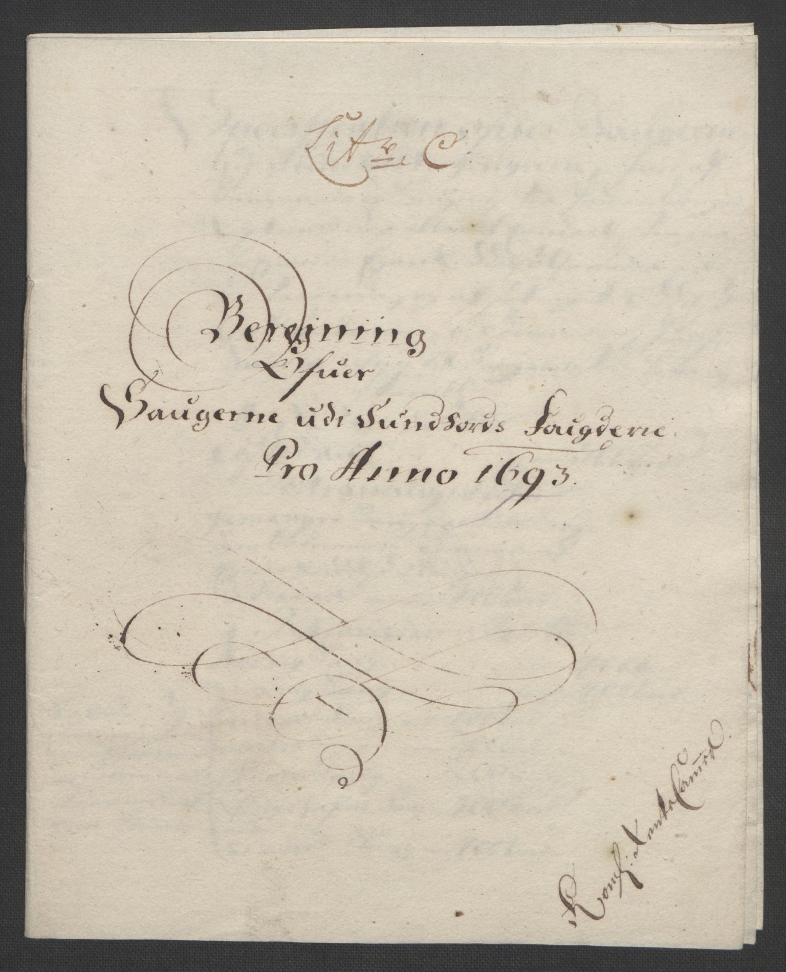 Rentekammeret inntil 1814, Reviderte regnskaper, Fogderegnskap, AV/RA-EA-4092/R48/L2974: Fogderegnskap Sunnhordland og Hardanger, 1693, p. 71
