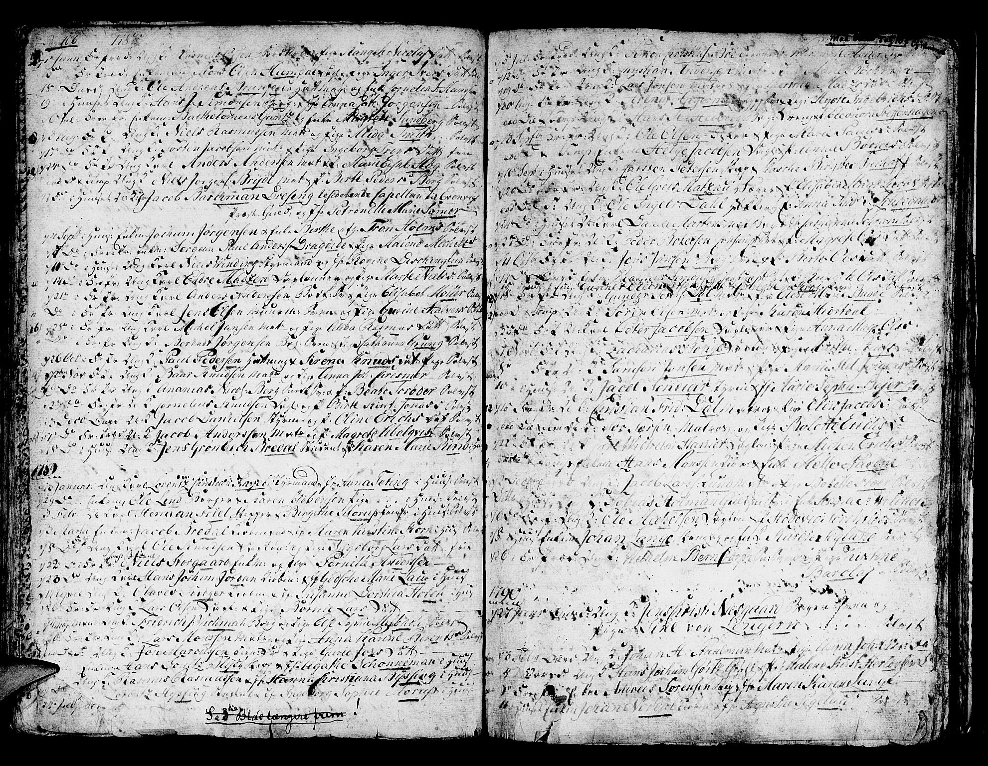Domkirken sokneprestembete, SAB/A-74801/H/Haa/L0007: Parish register (official) no. A 7, 1725-1826, p. 106-107