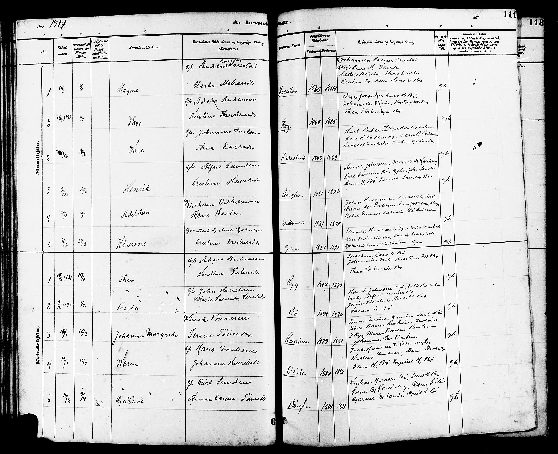 Hetland sokneprestkontor, SAST/A-101826/30/30BB/L0006: Parish register (copy) no. B 6, 1878-1921, p. 111