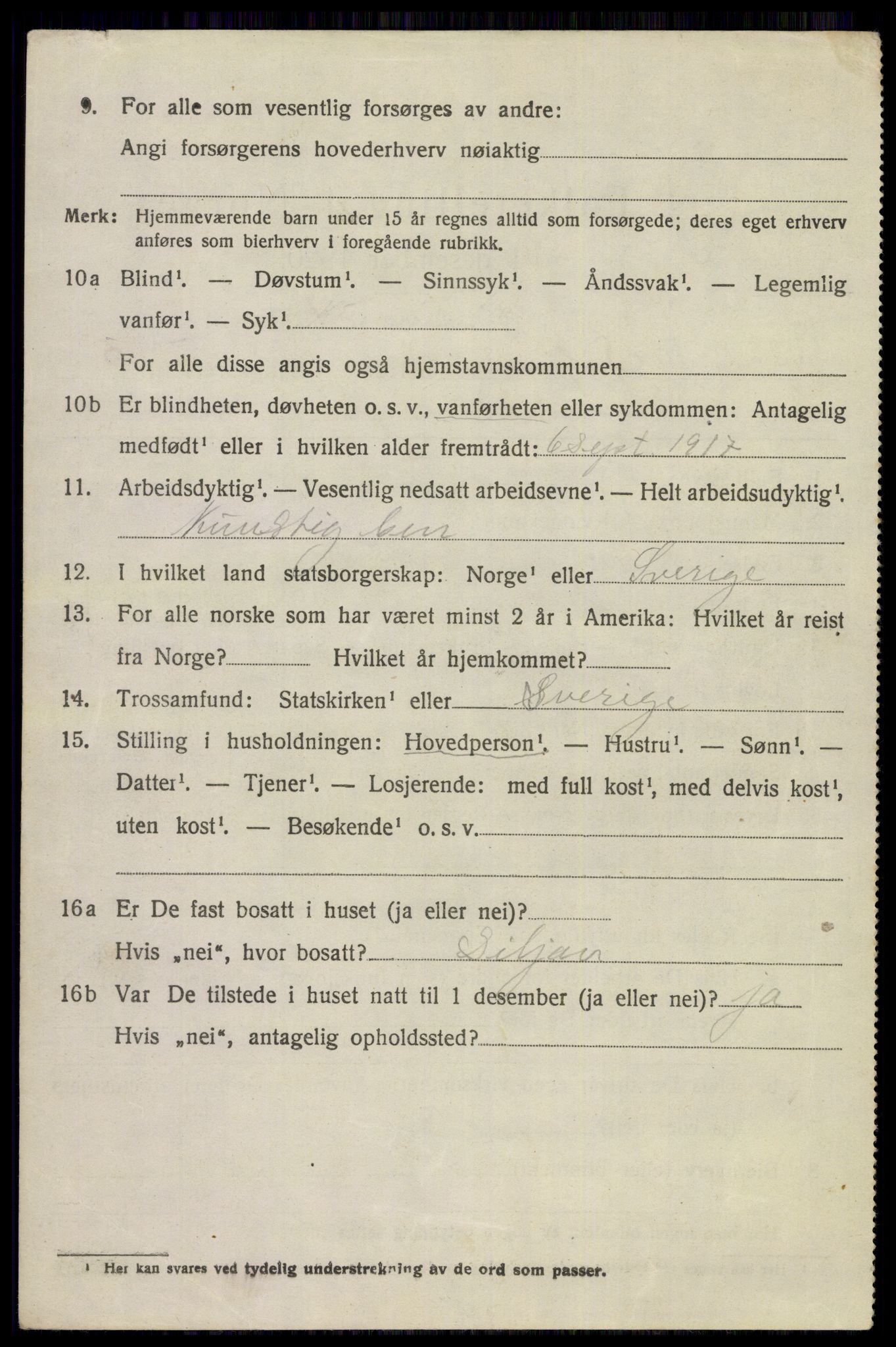 SAKO, 1920 census for Siljan, 1920, p. 2868