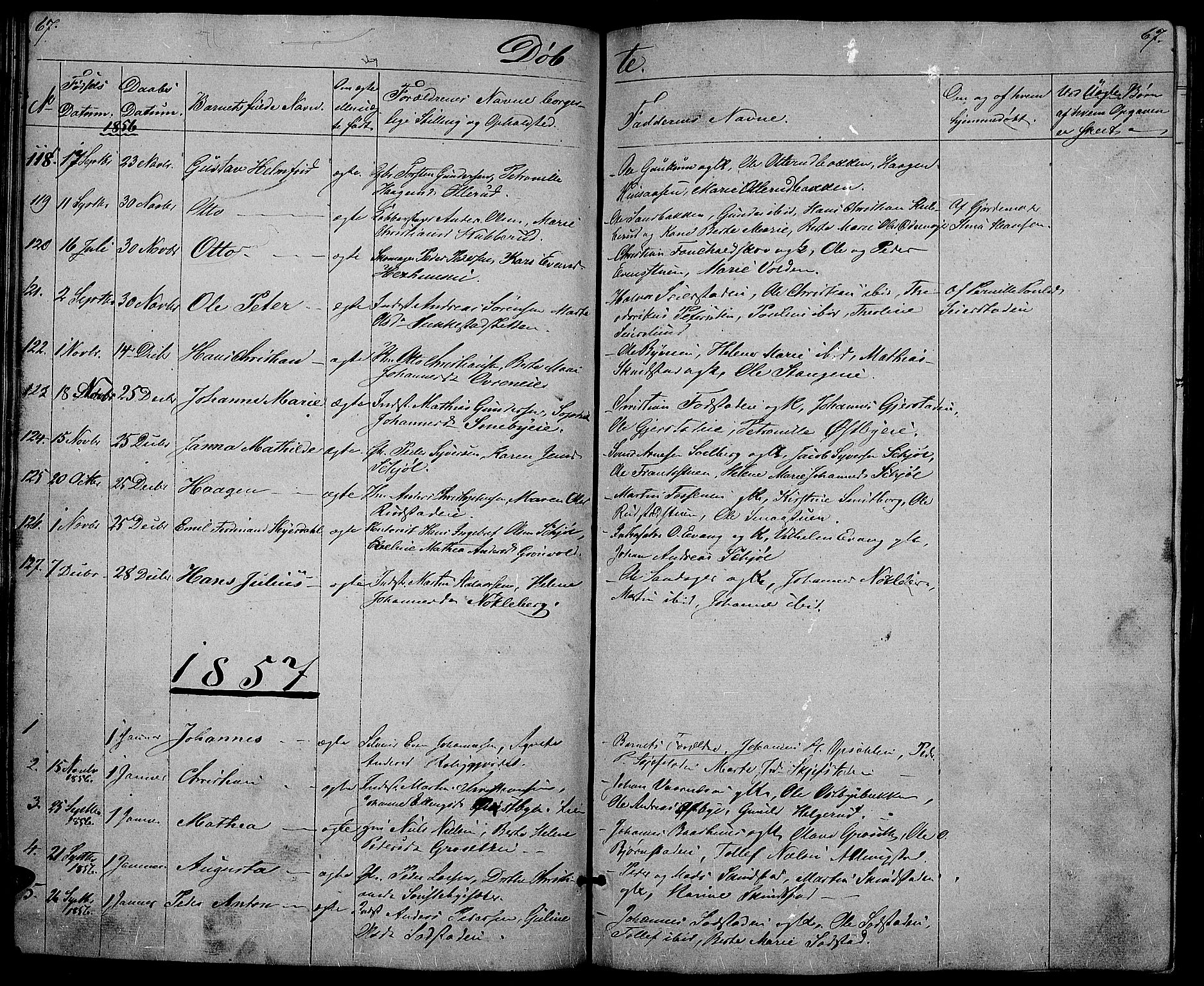Østre Toten prestekontor, SAH/PREST-104/H/Ha/Hab/L0003: Parish register (copy) no. 3, 1848-1857, p. 67