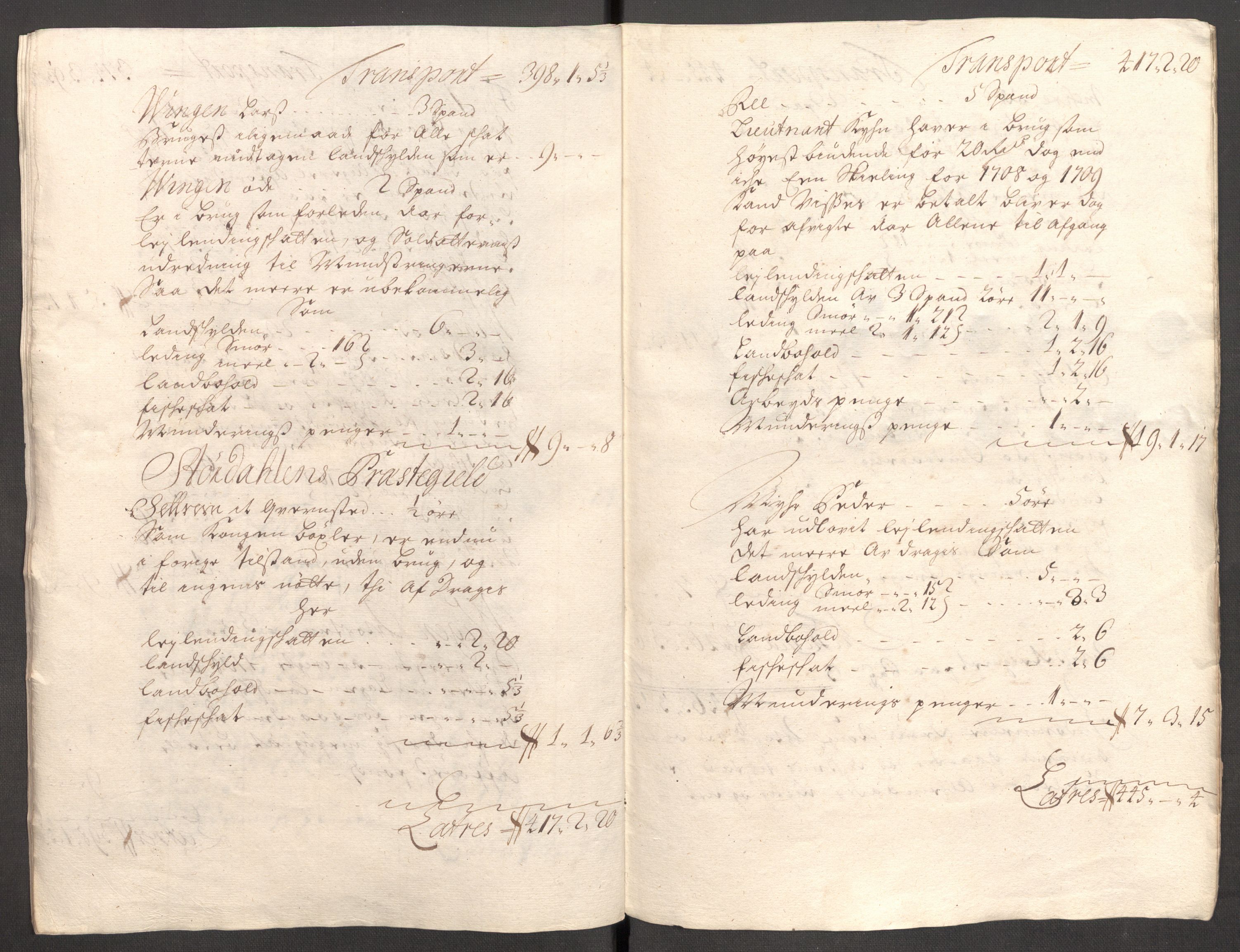 Rentekammeret inntil 1814, Reviderte regnskaper, Fogderegnskap, RA/EA-4092/R62/L4199: Fogderegnskap Stjørdal og Verdal, 1709, p. 265