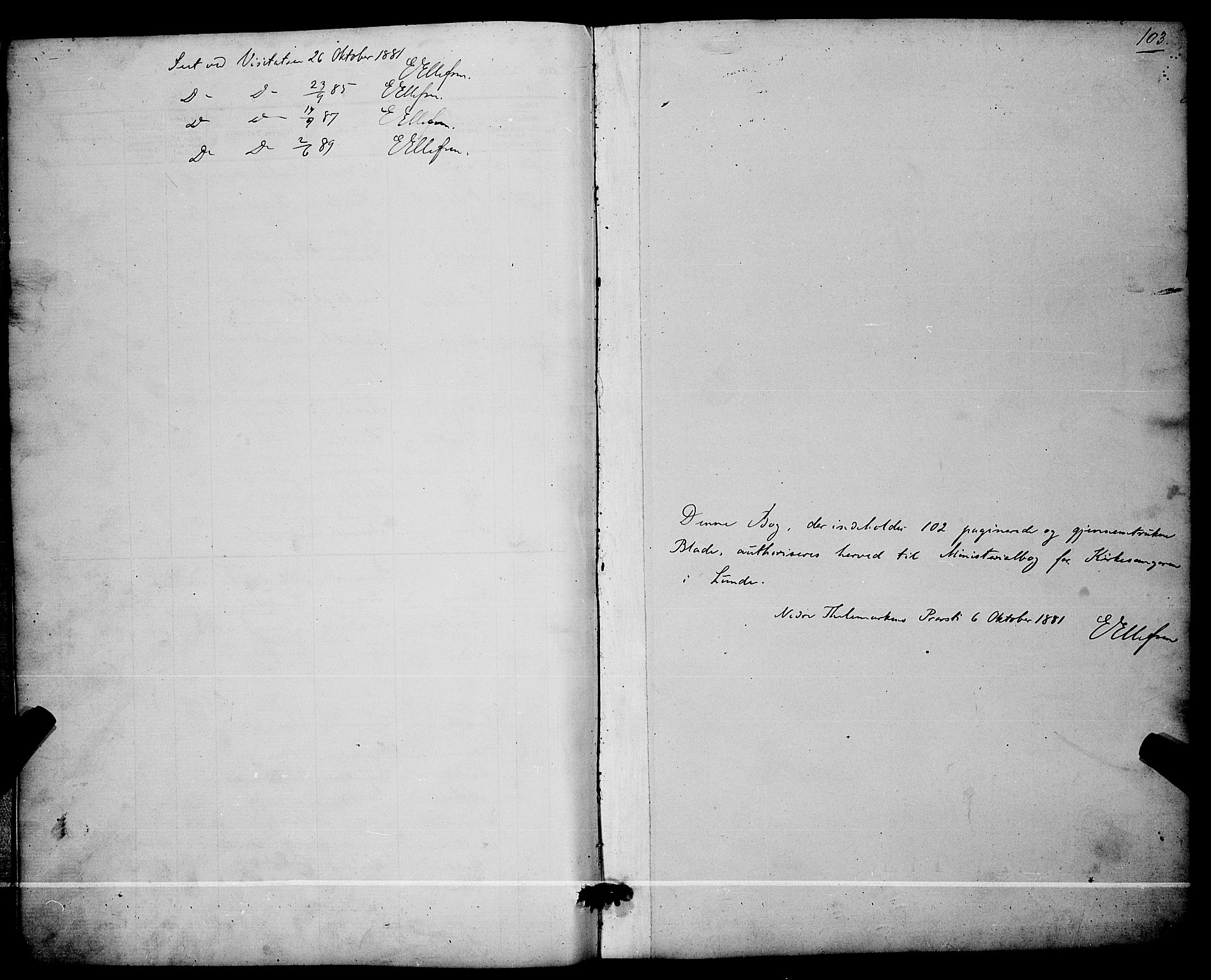 Lunde kirkebøker, AV/SAKO-A-282/G/Ga/L0001b: Parish register (copy) no. I 1, 1879-1887, p. 103