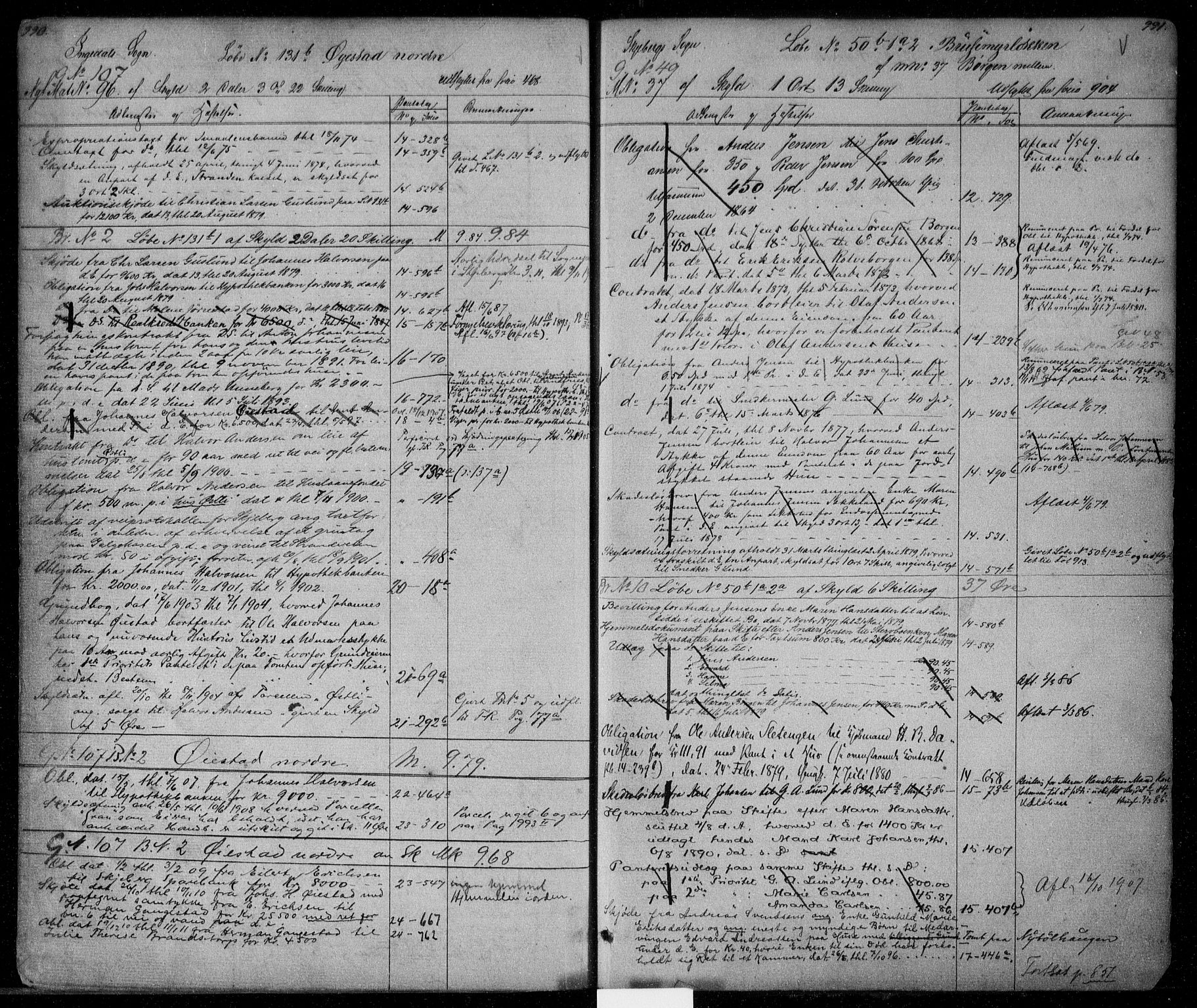 Idd og Marker sorenskriveri, AV/SAO-A-10283/G/Ga/Gac/L0002: Mortgage register no. II 2, 1848-1911, p. 990-991
