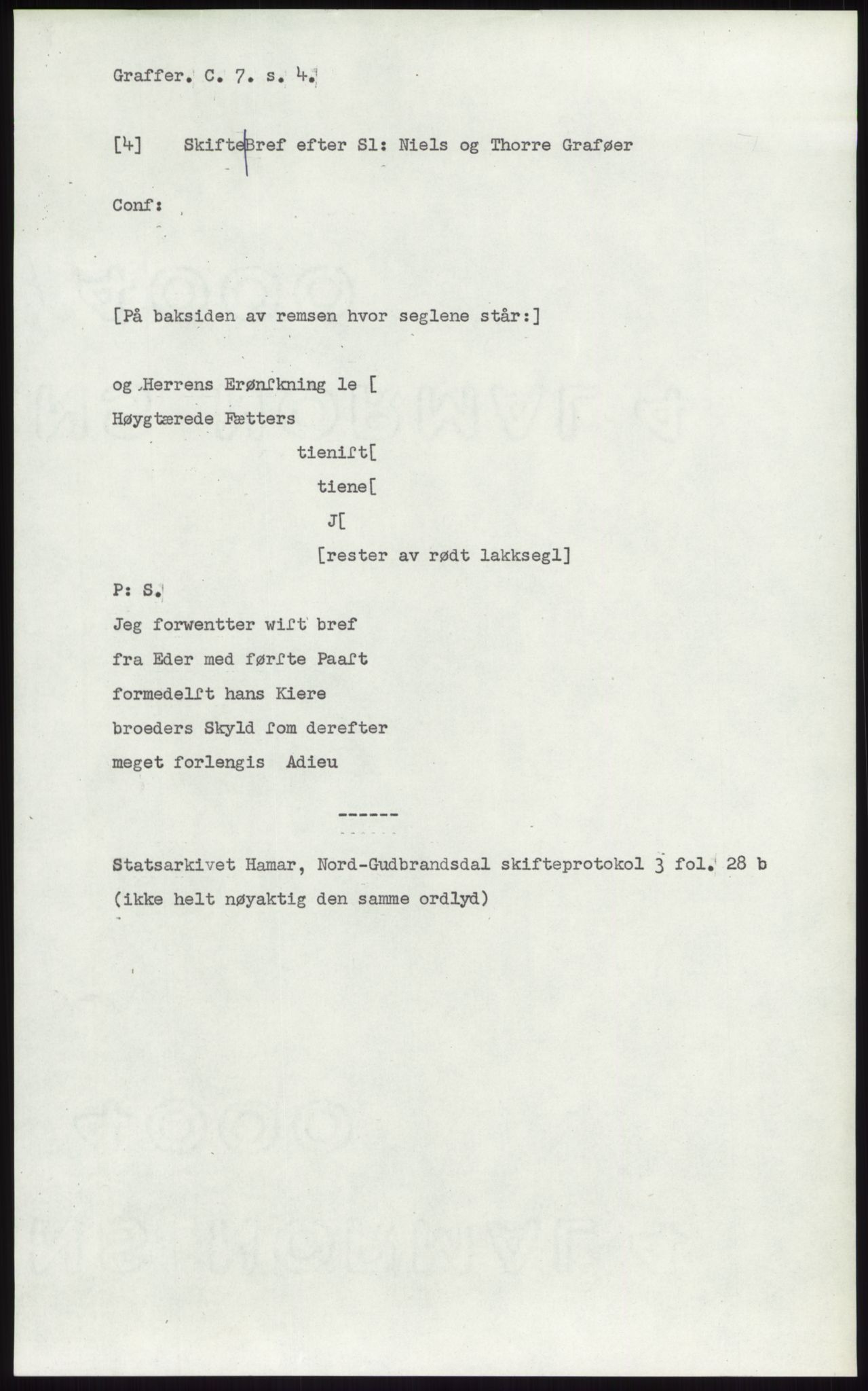 Samlinger til kildeutgivelse, Diplomavskriftsamlingen, AV/RA-EA-4053/H/Ha, p. 2349