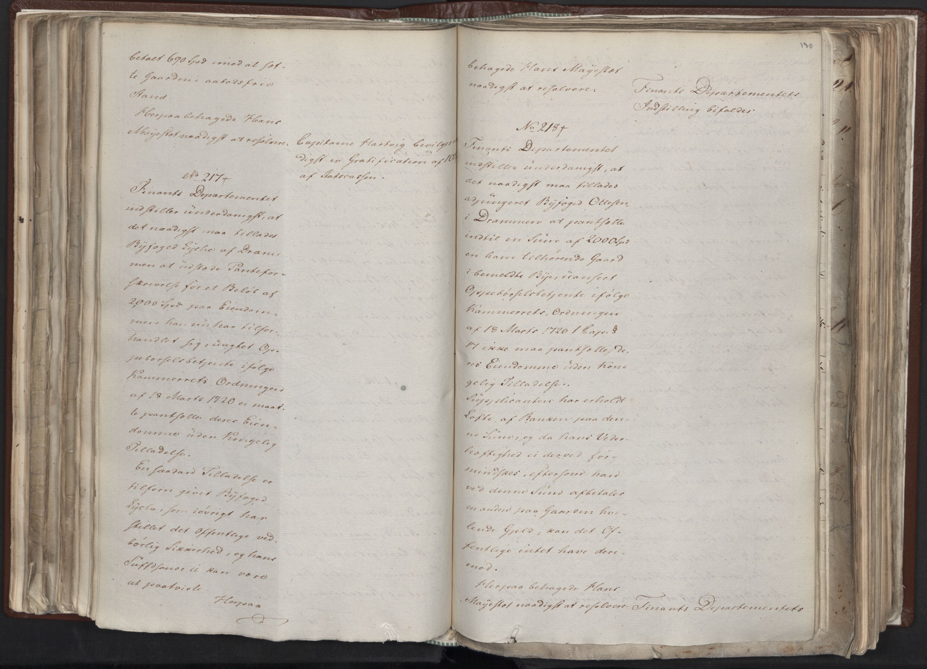 Statsrådssekretariatet, AV/RA-S-1001/A/Ab/L0012: Kgl. res. nr. 5679-6008 II, 1821, p. 169b-170a
