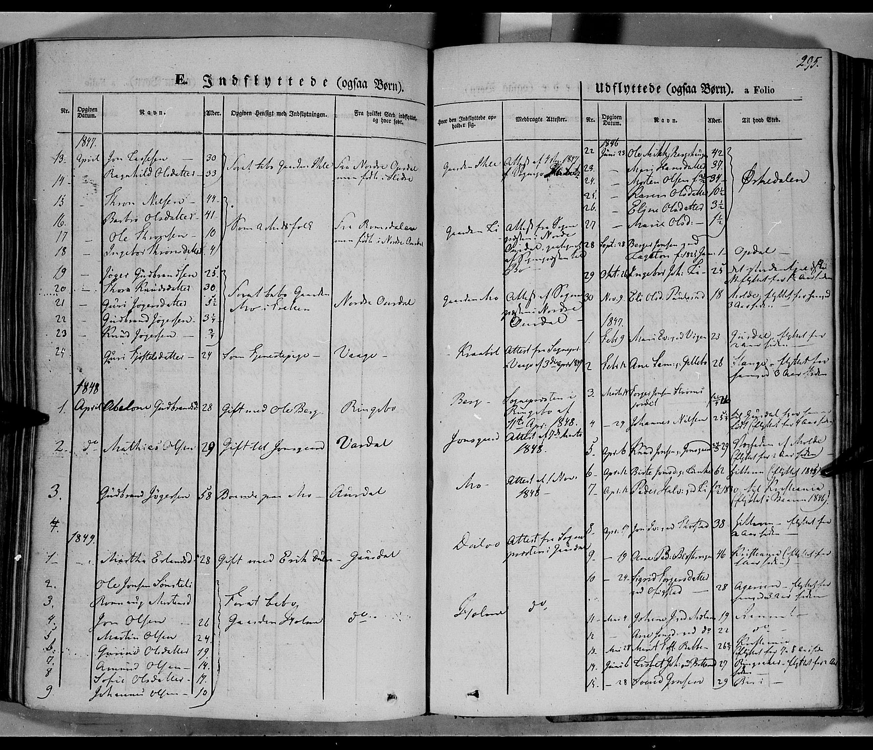 Øyer prestekontor, AV/SAH-PREST-084/H/Ha/Haa/L0005: Parish register (official) no. 5, 1842-1857, p. 295