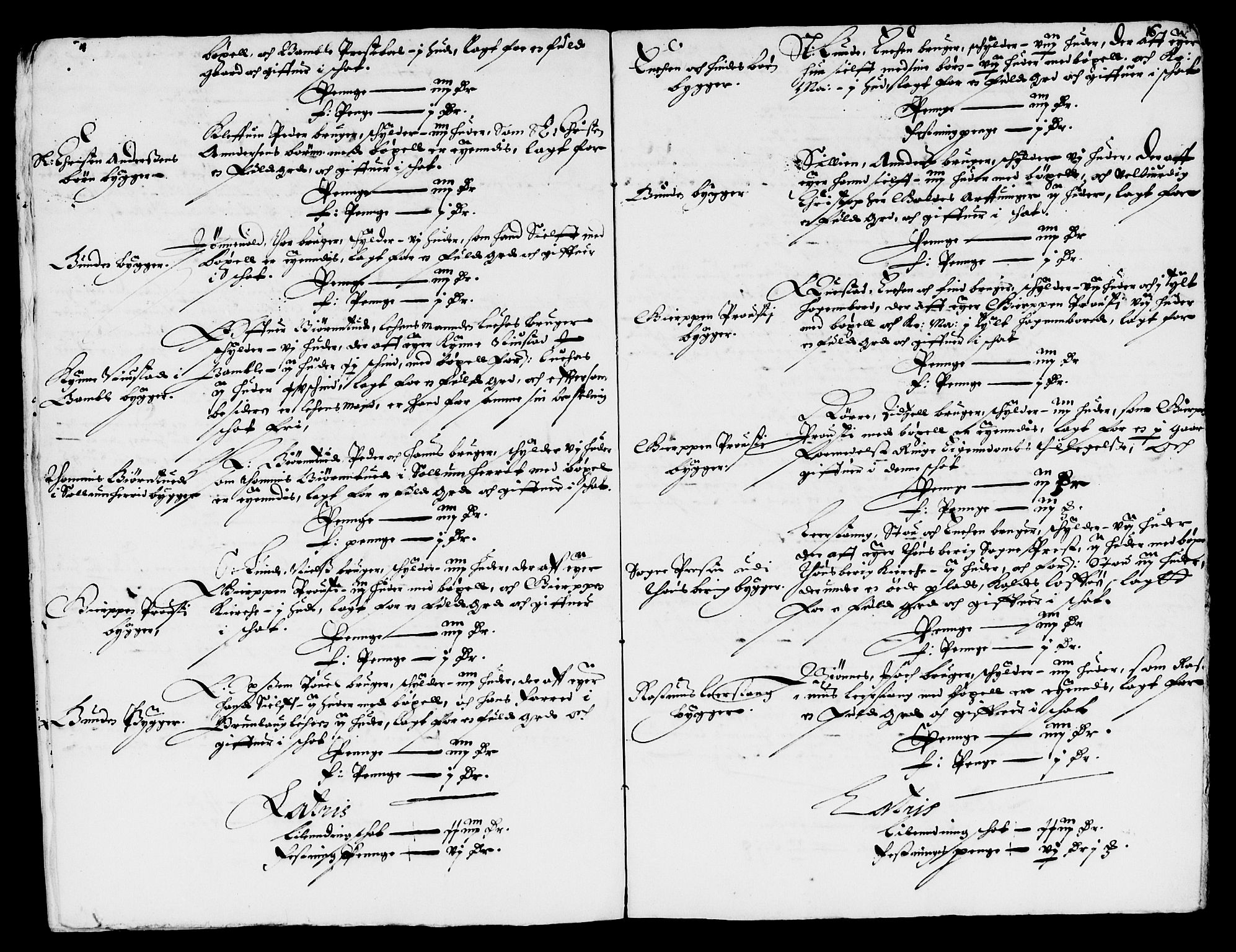 Rentekammeret inntil 1814, Reviderte regnskaper, Lensregnskaper, AV/RA-EA-5023/R/Rb/Rbp/L0041: Bratsberg len, 1654-1656