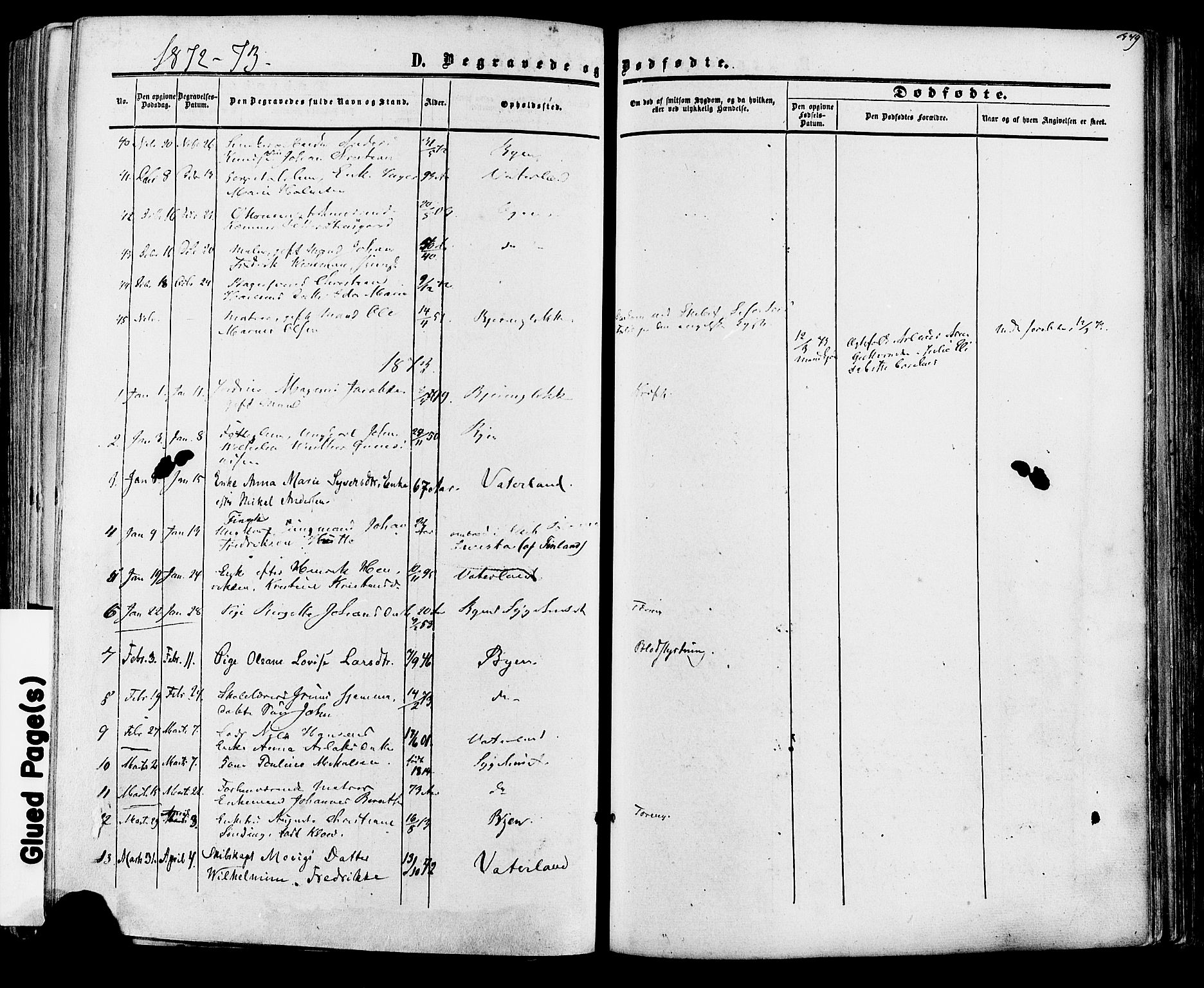 Fredrikstad prestekontor Kirkebøker, AV/SAO-A-11082/F/Fa/L0006: Parish register (official) no. 6, 1857-1878, p. 349