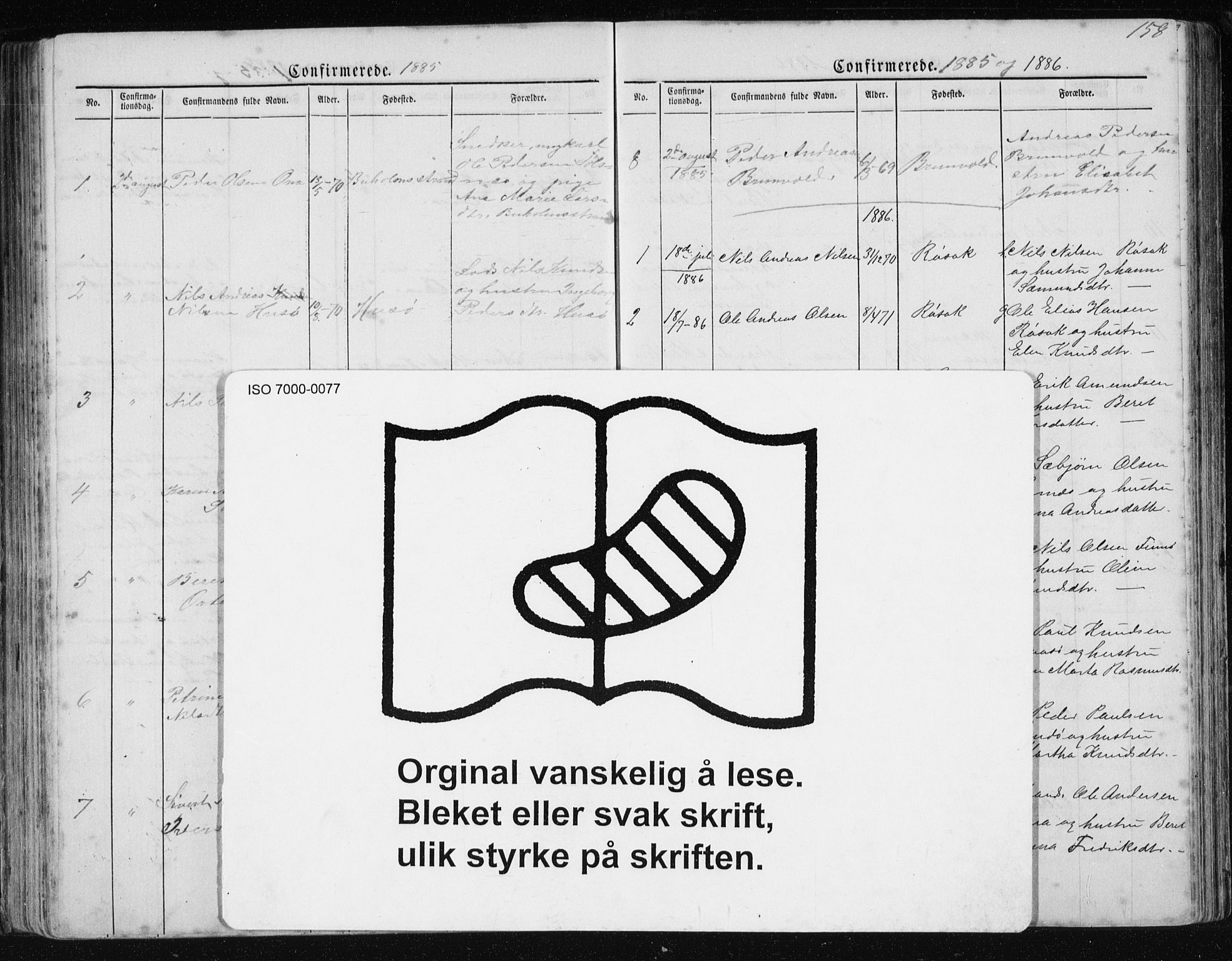 Ministerialprotokoller, klokkerbøker og fødselsregistre - Møre og Romsdal, AV/SAT-A-1454/561/L0732: Parish register (copy) no. 561C02, 1867-1900, p. 158