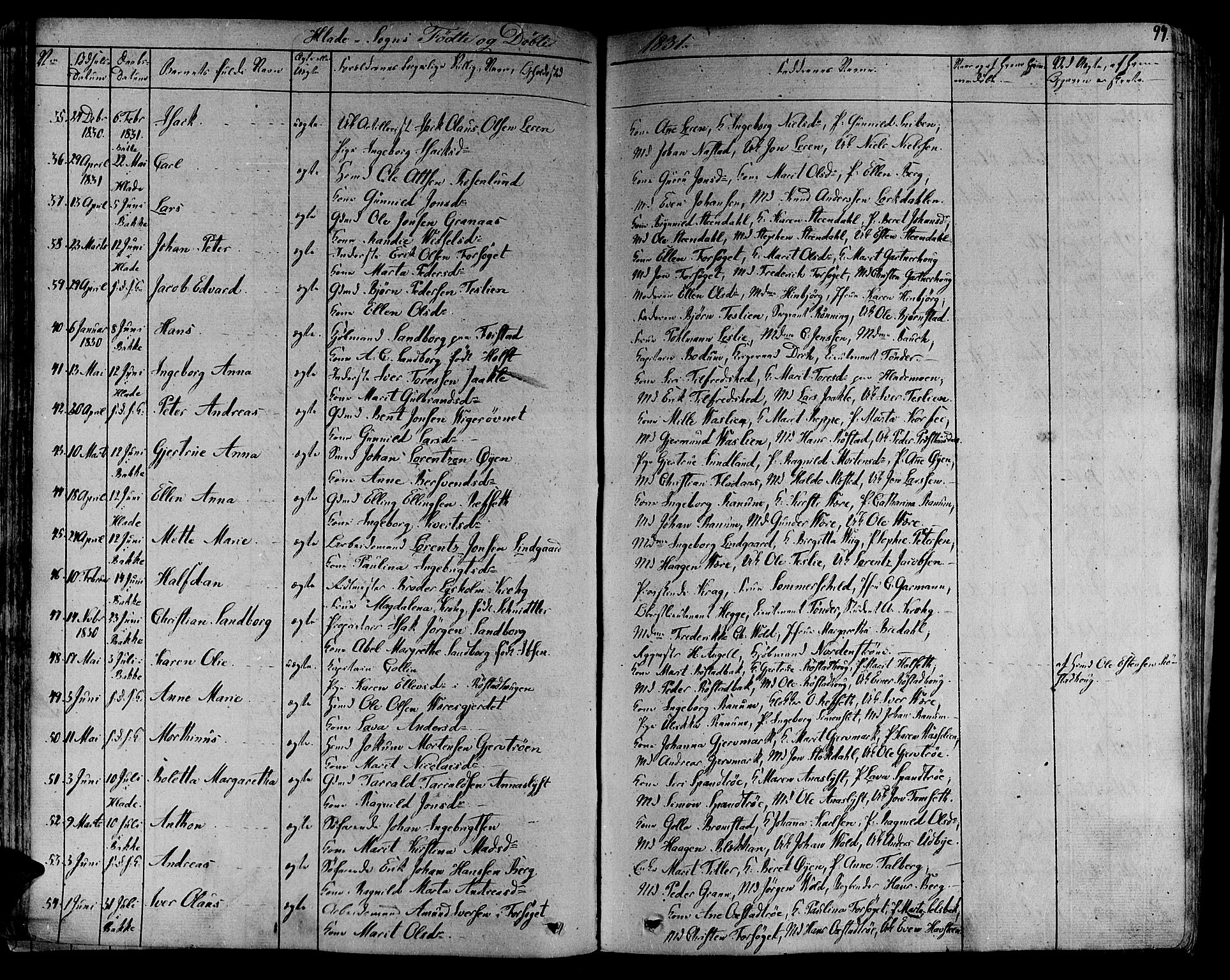 Ministerialprotokoller, klokkerbøker og fødselsregistre - Sør-Trøndelag, AV/SAT-A-1456/606/L0286: Parish register (official) no. 606A04 /1, 1823-1840, p. 97